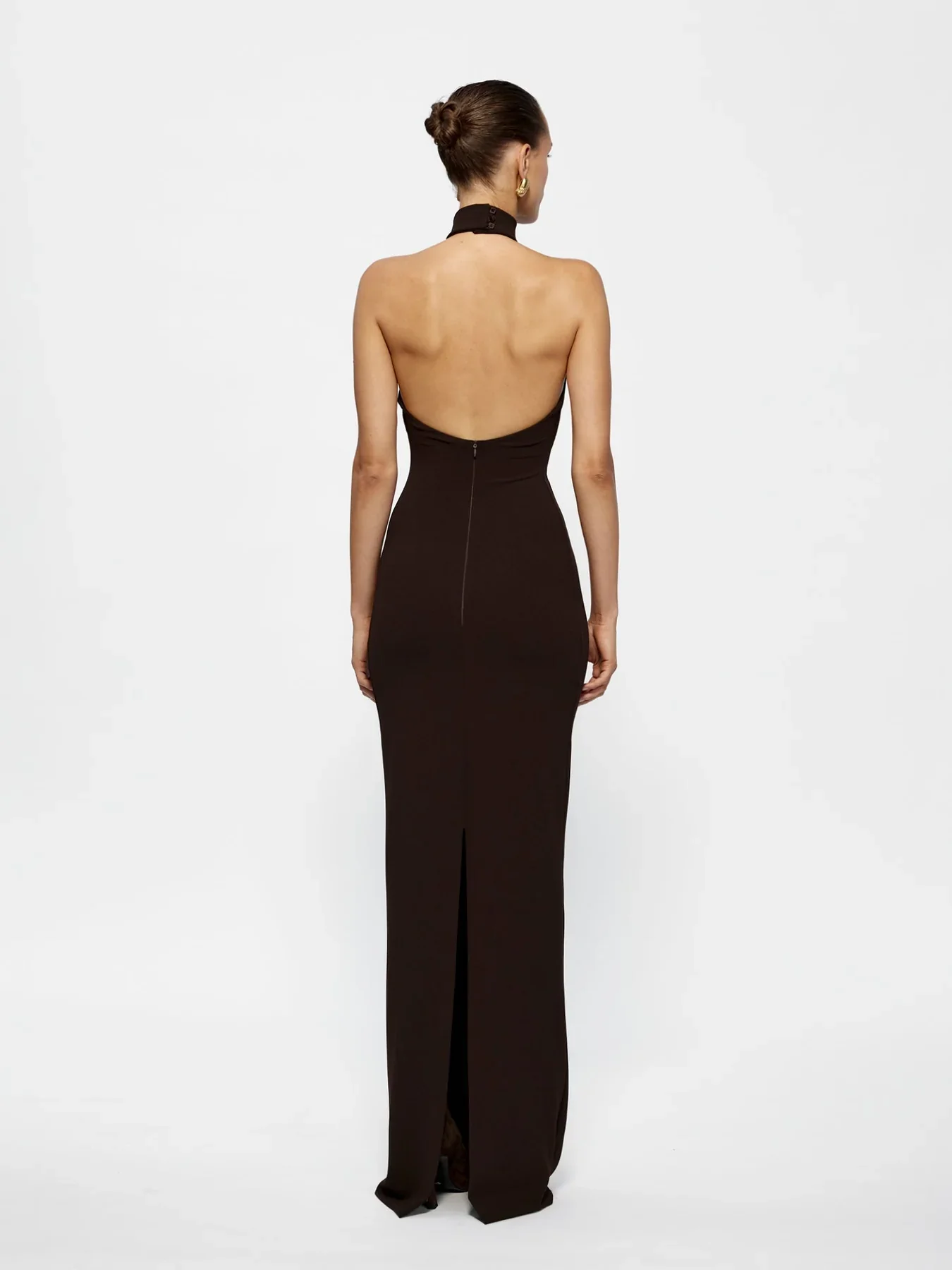 EFFIE KATS Womens Rhi Gown - Coffee - Image 4