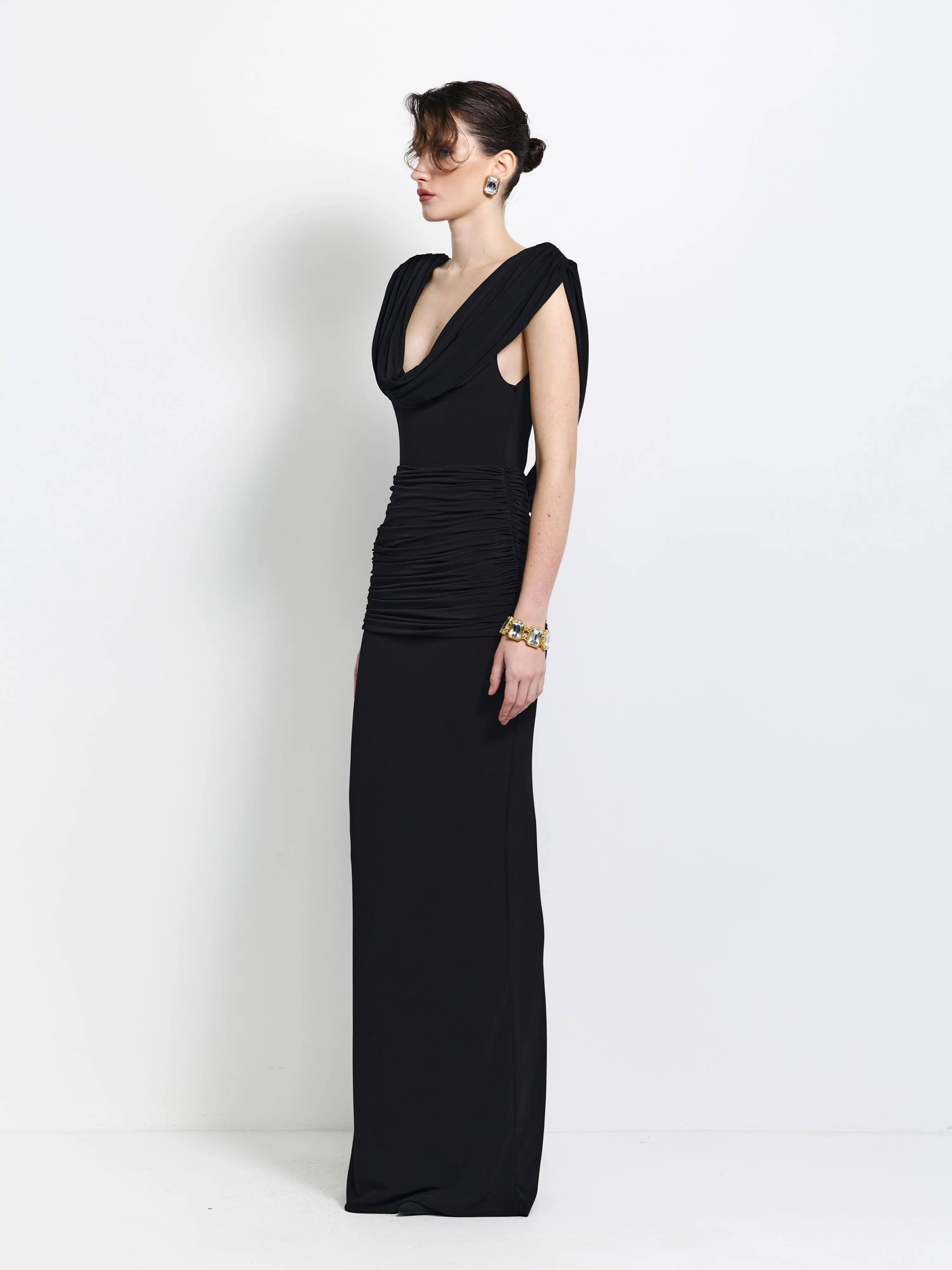 EFFIE KATS Womens Steele Gown in Black - Image 4