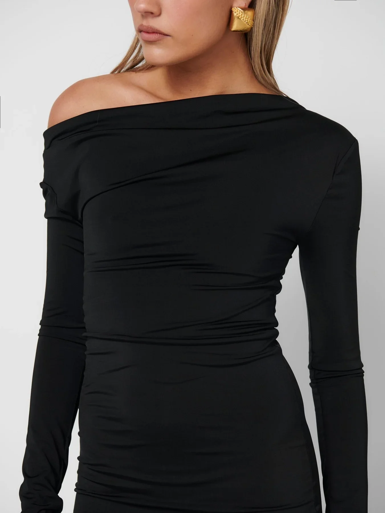 EFFIE KATS Womens Vera Mini Dress - Black - Image 5