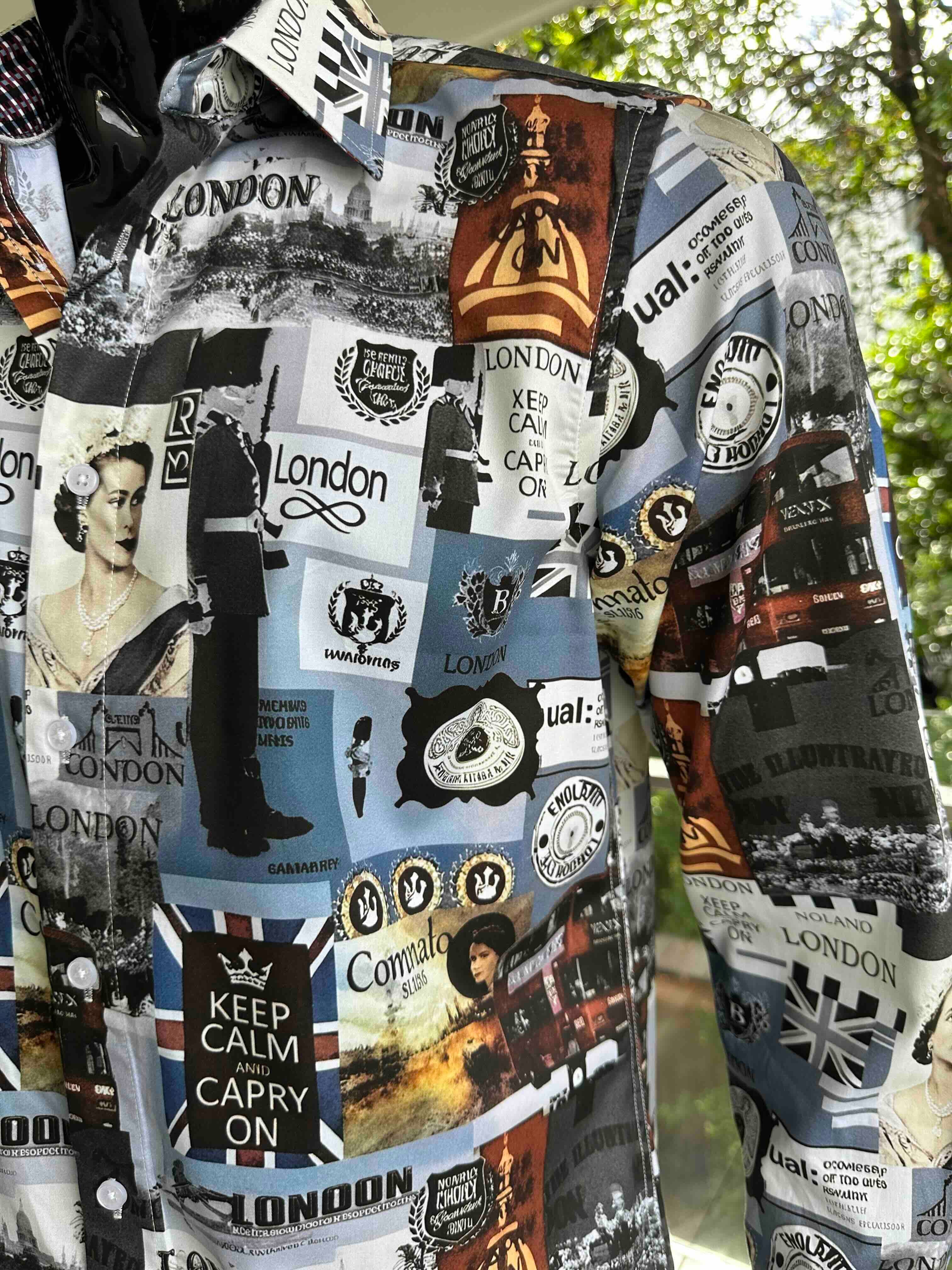ENGLISH LAUNDRY Mens London Long Sleeve Shirt in Shadow - Image 8