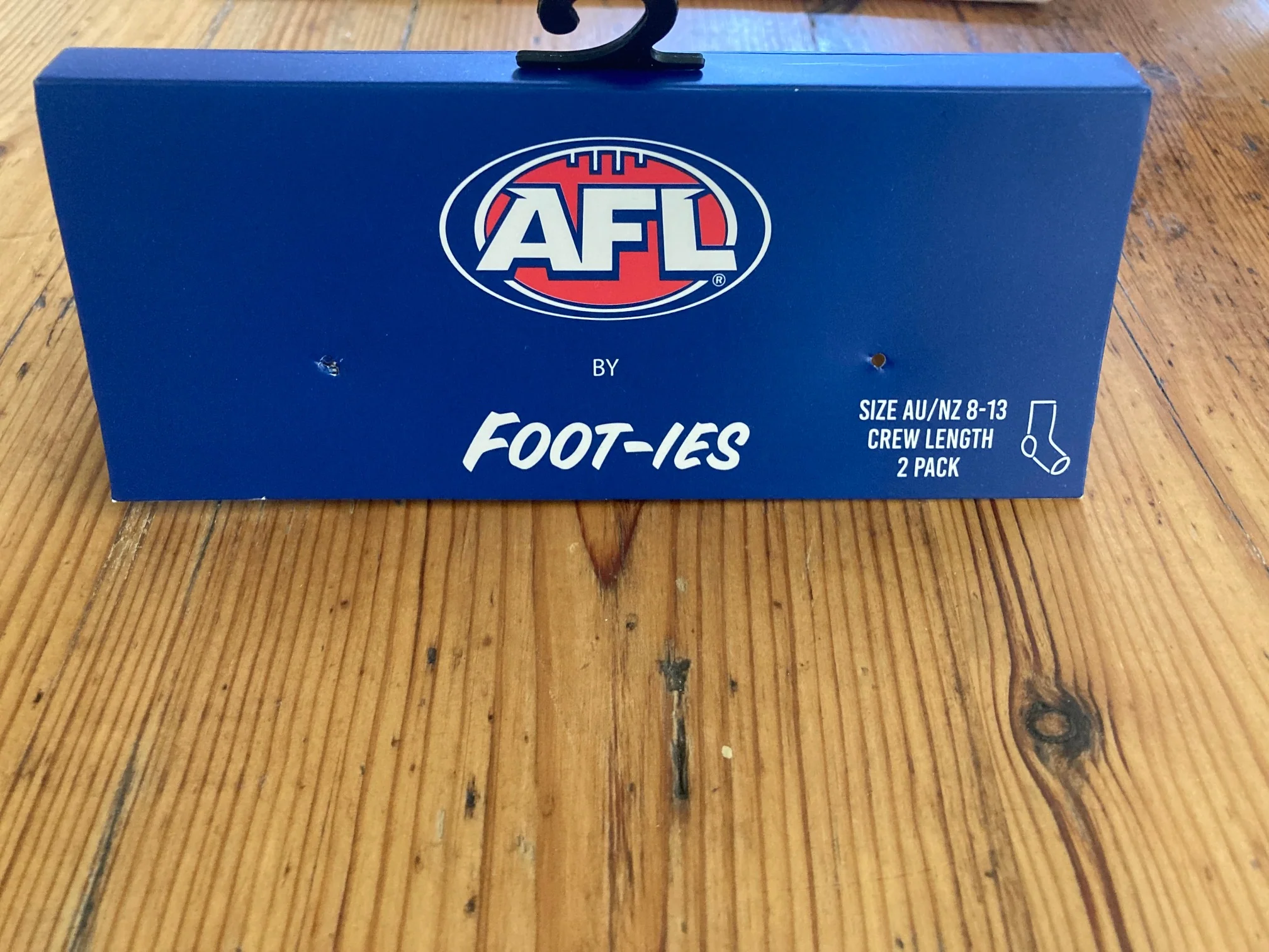 FOOT-IES Essendon Bombers AFL Stripe Crew Socks- 2 Pack - Image 3