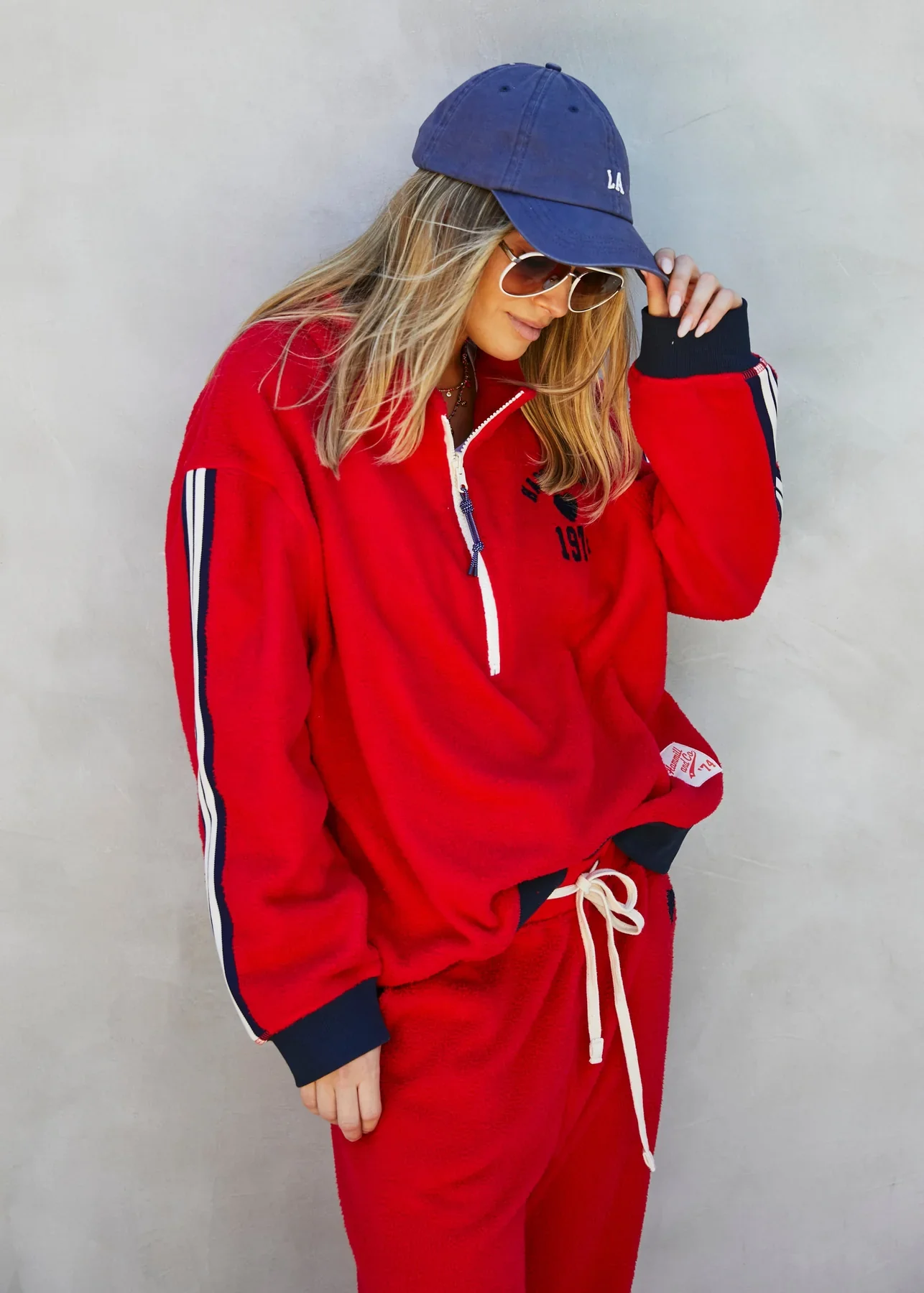 HAMMILL & CO Womens 1974 Polar Sweat in Red - Image 3
