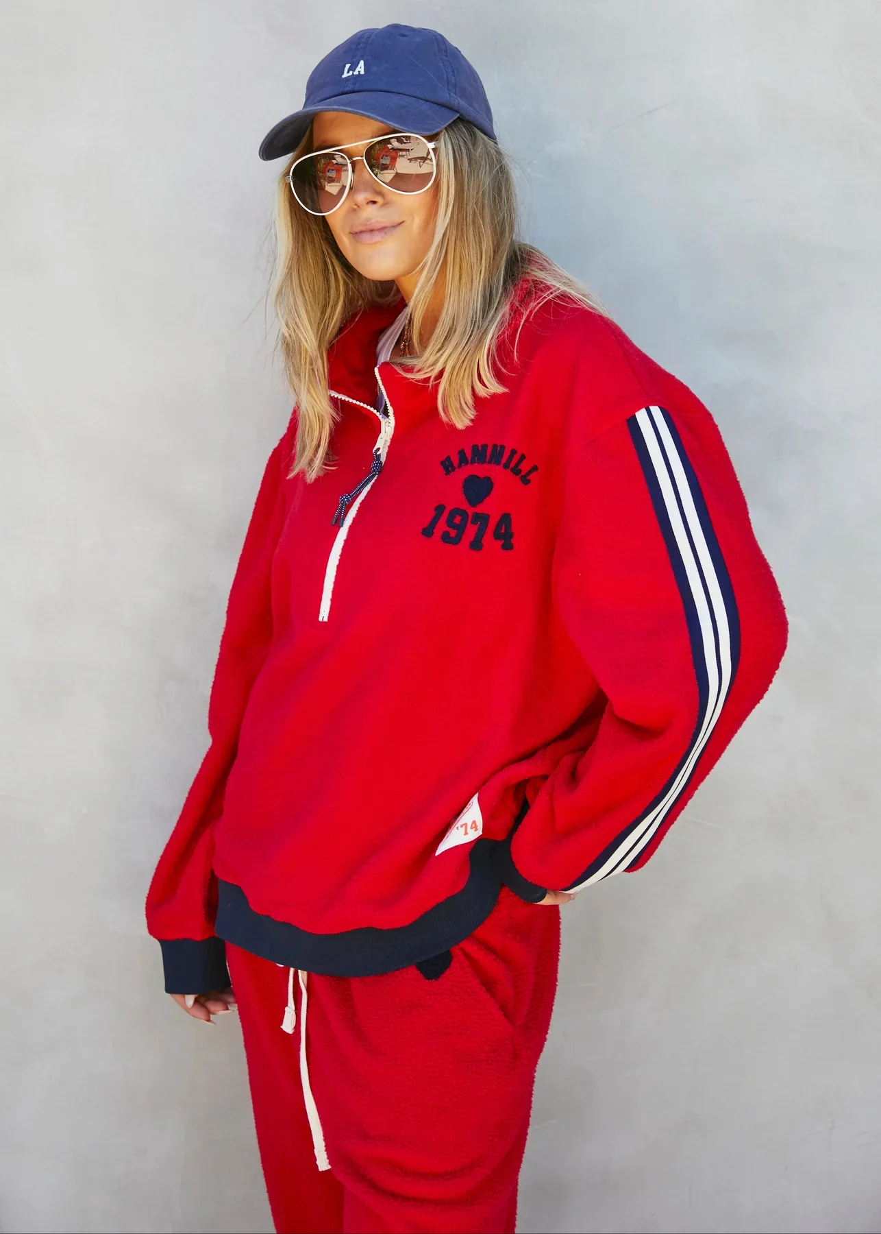 HAMMILL & CO Womens 1974 Polar Sweat in Red - Image 5