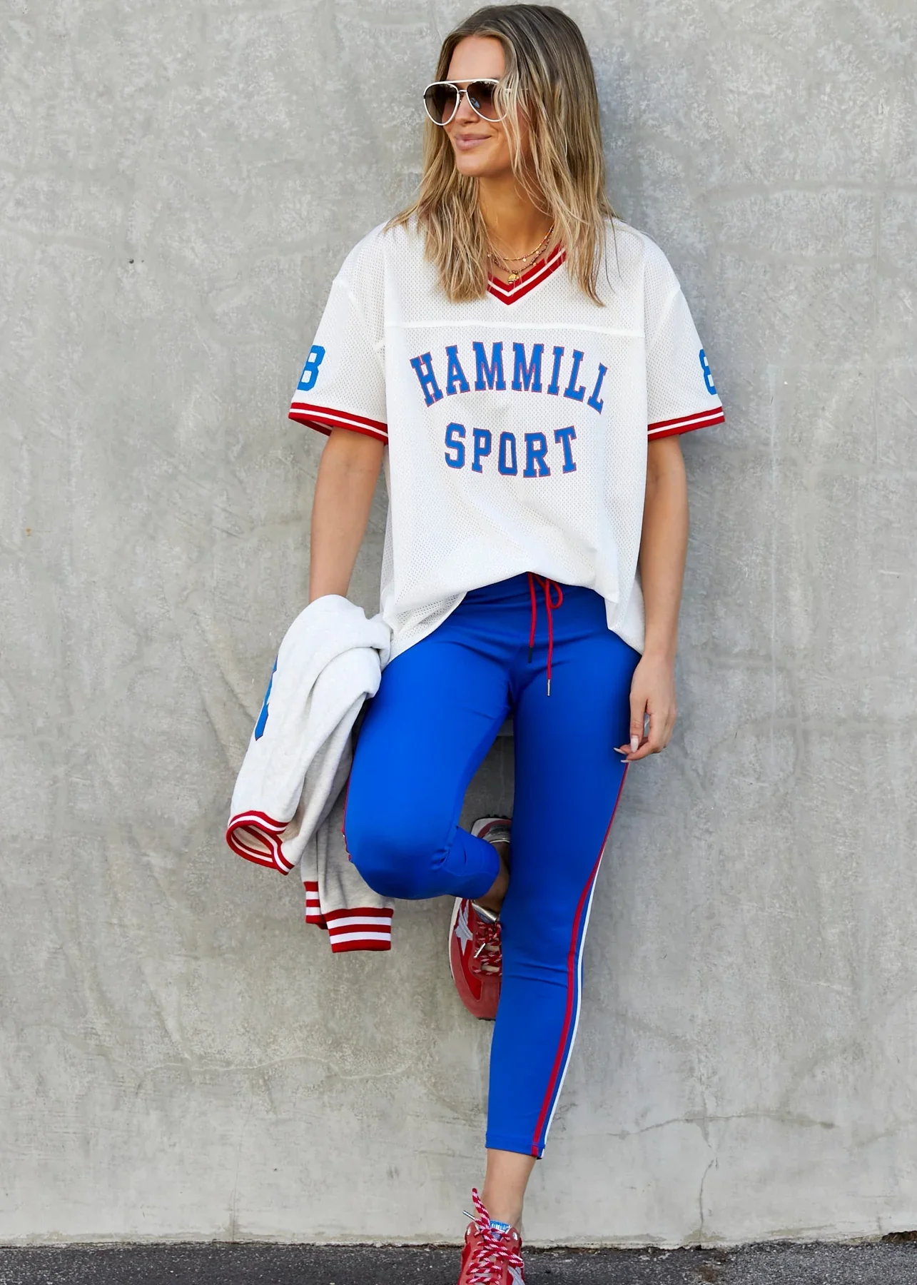 HAMMILL & CO Womens 74 Hammill Sport Mesh Tee in White - Image 9