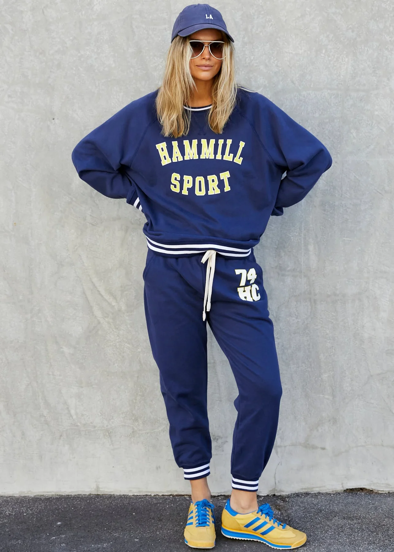 HAMMILL & CO Womens 74 Hammill Sport Sweat in Navy - Image 3