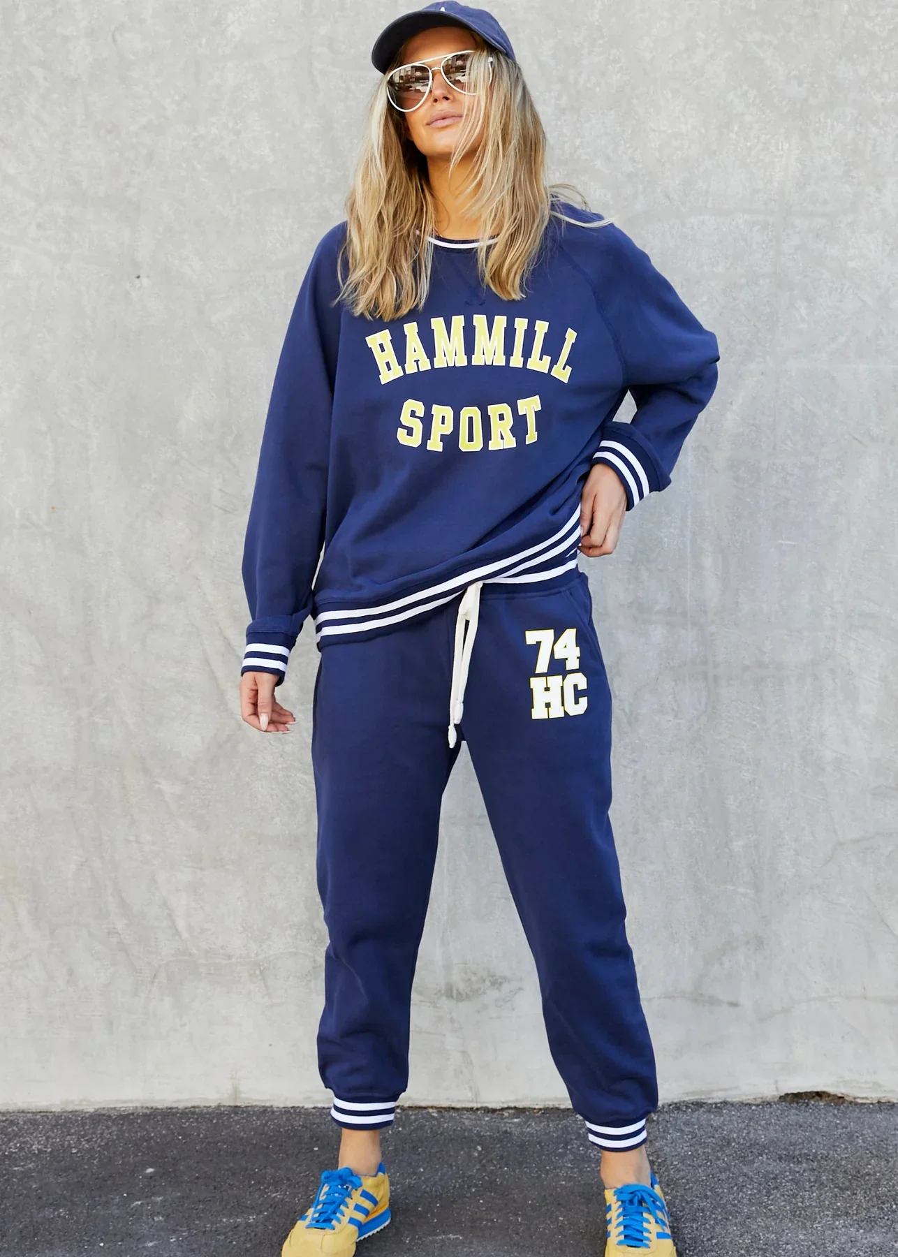 HAMMILL & CO Womens 74 Hammill Sport Track Pants in Navy - Image 6