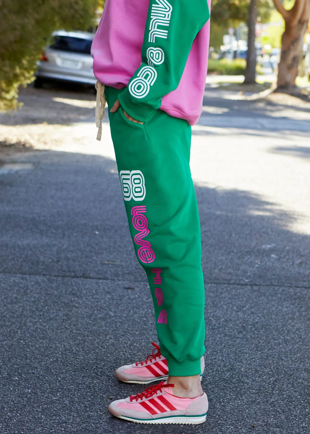 HAMMILL & CO Womens Retro Green Track Pant - Image 7