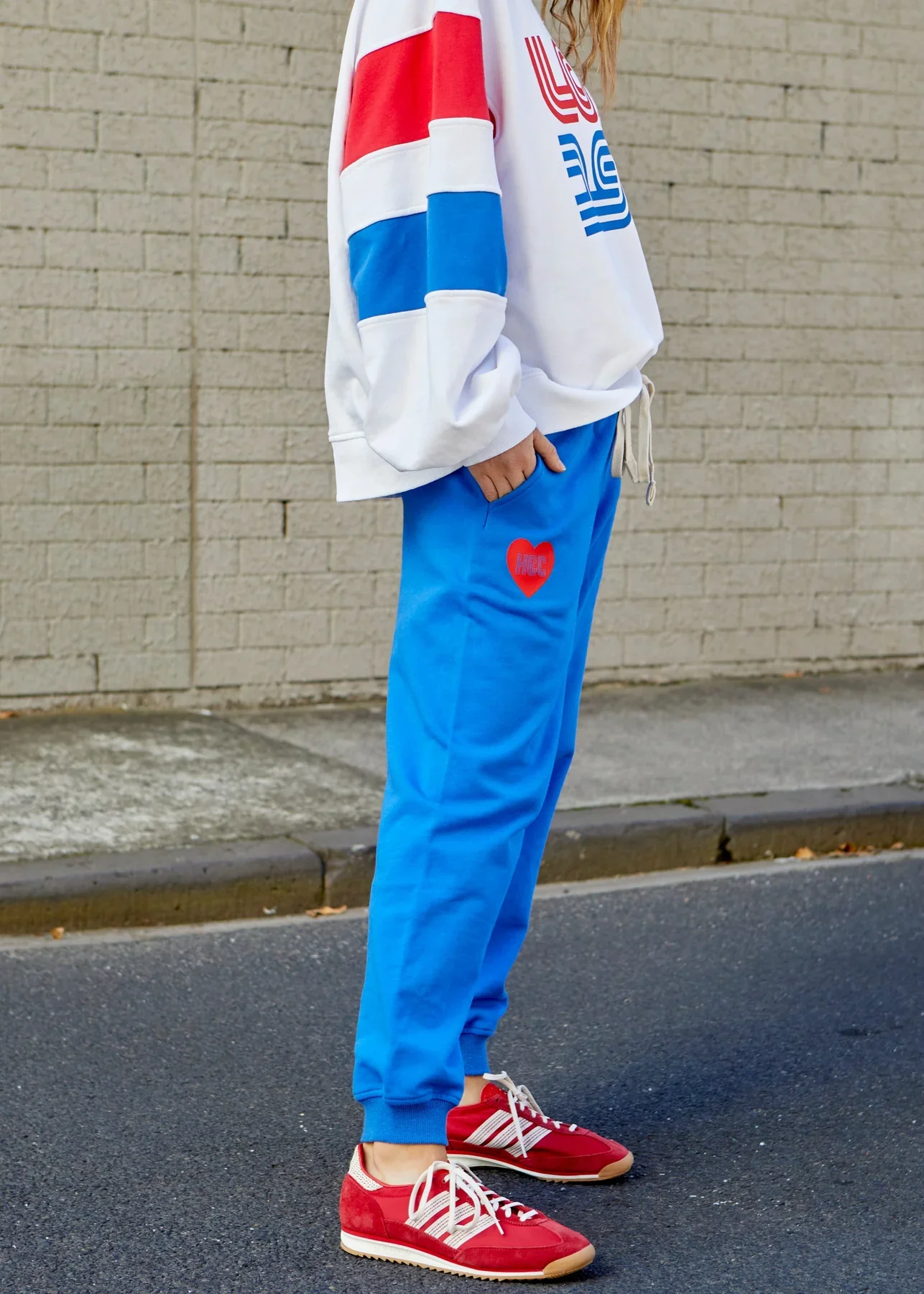 HAMMILL & CO Womens Royal Blue Love Track Pant - Image 2