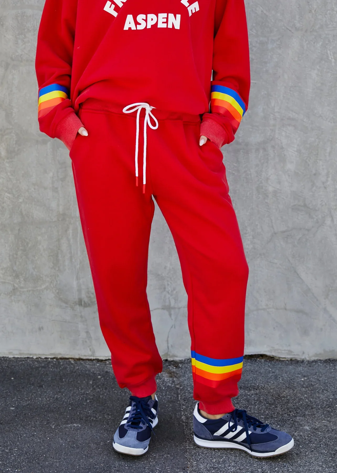 HAMMILL & Co Womens Ski Track Pants in Red - Image 4