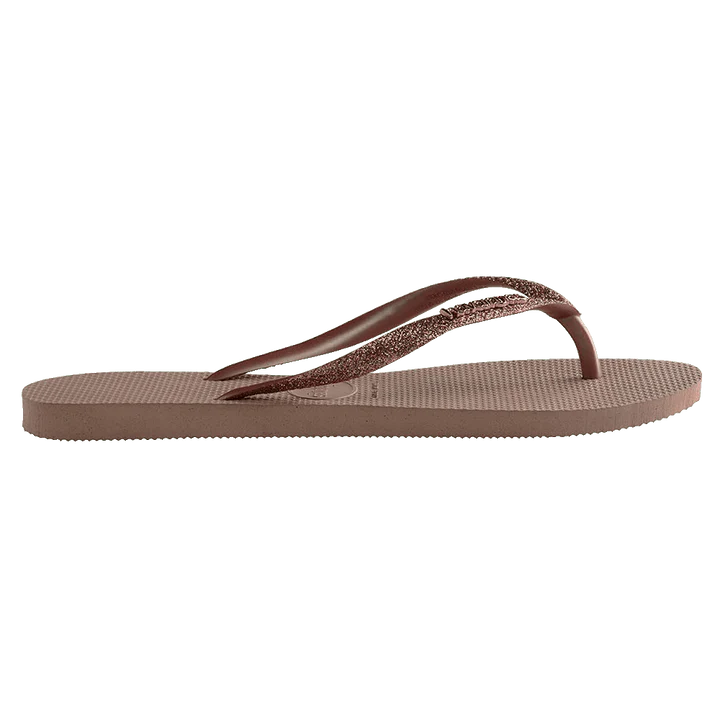 HAVAIANAS Slim Metal Logo Glitter II Crocus Rose Female - Image 4