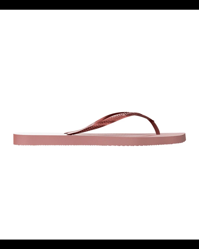 HAVAIANAS Slim Square Toe Thongs  Solid Crocus Rose Female - Image 4