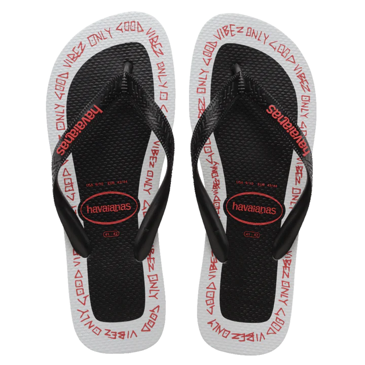 HAVAIANAS Top Print Goodvibez Black Female Thongs - Image 4