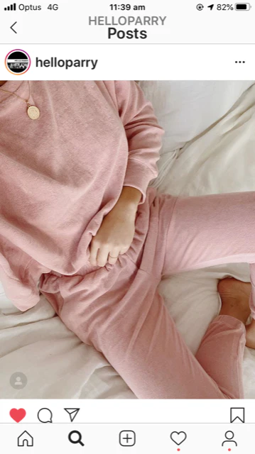 Hello Parry WOMENS TATUM TERRY TOWELLING LOUNGE SET - DUSTY PINK - Image 9