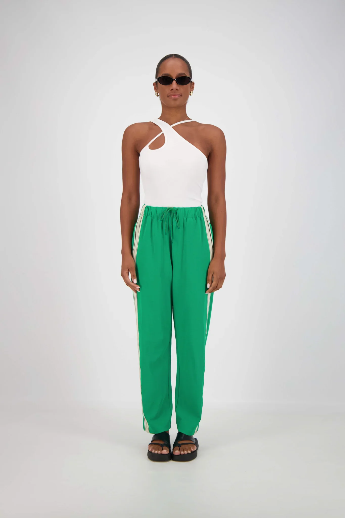JASMINE ALEXA Panarea Trackpant in Green - Image 2