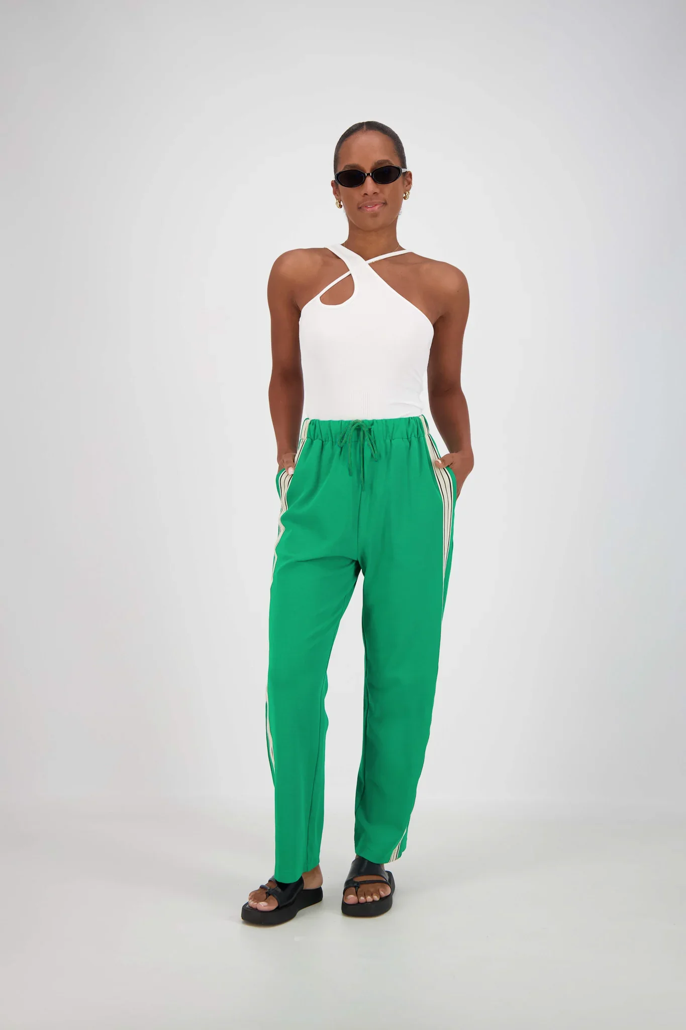 JASMINE ALEXA Panarea Trackpant in Green - Image 6