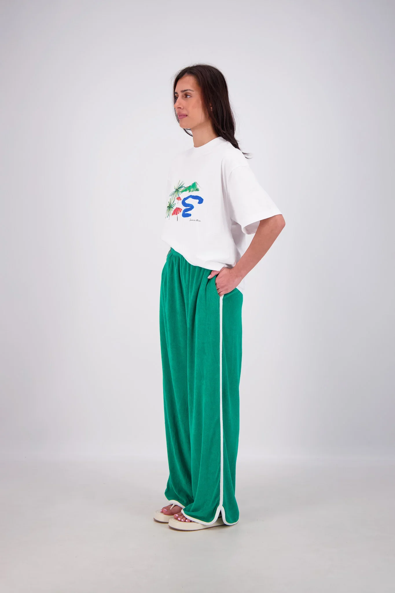 JASMINE ALEXA Womens Kuhio Pants in Green - Image 5