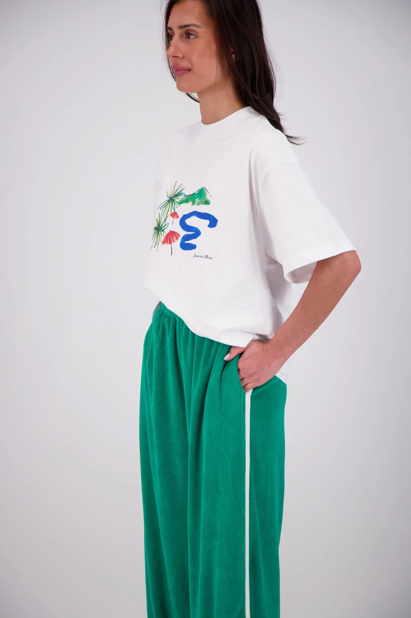 JASMINE ALEXA Womens Kuhio Pants in Green - Image 6