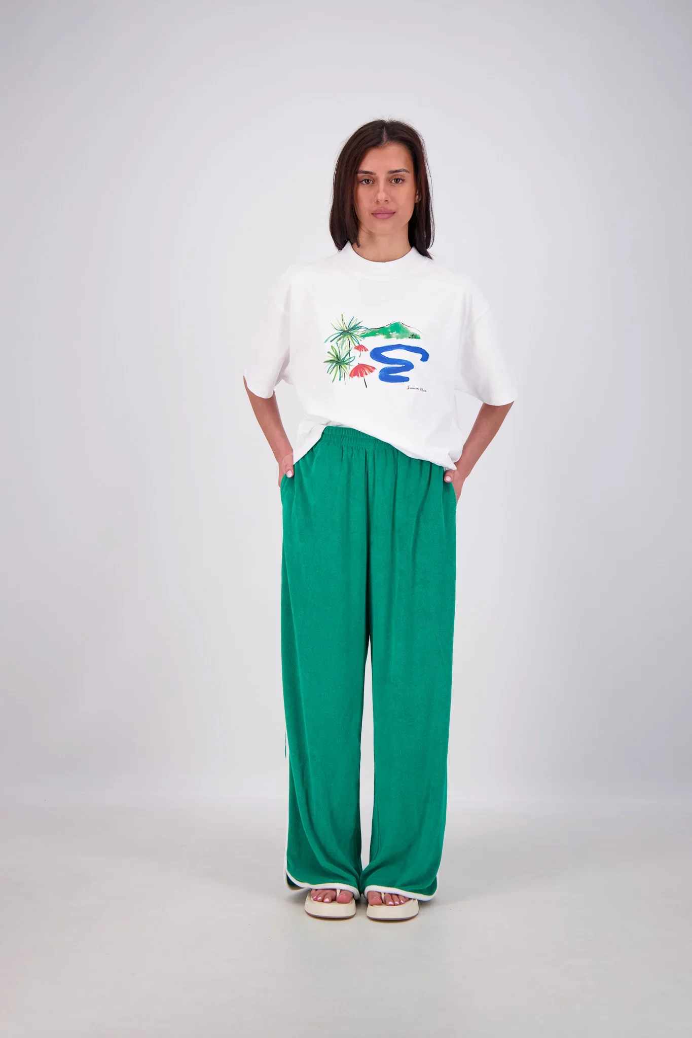 JASMINE ALEXA Womens Kuhio Pants in Green - Image 7