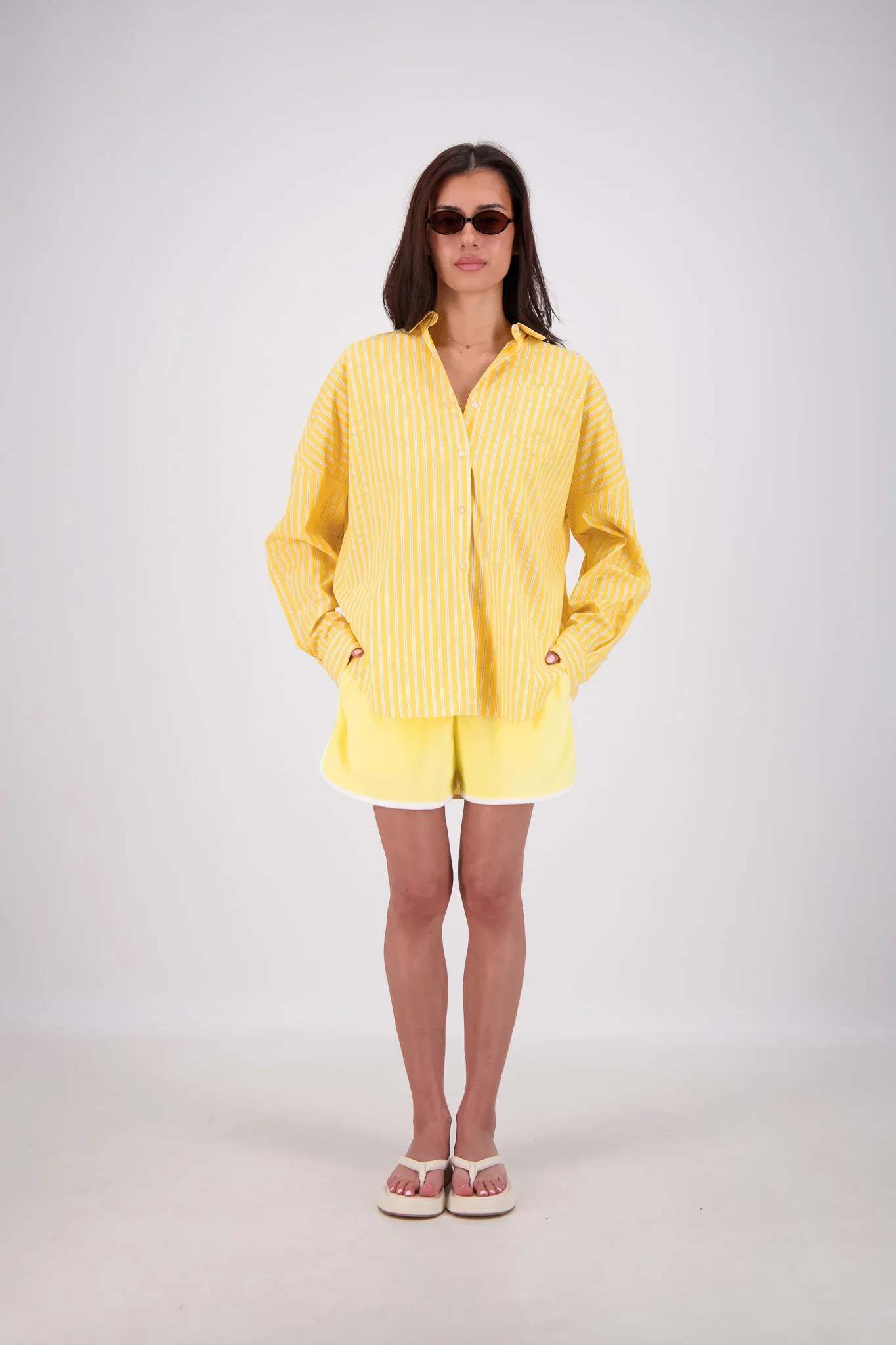 JASMINE ALEXA Womens Mahalo Shirt in Yellow - Image 11