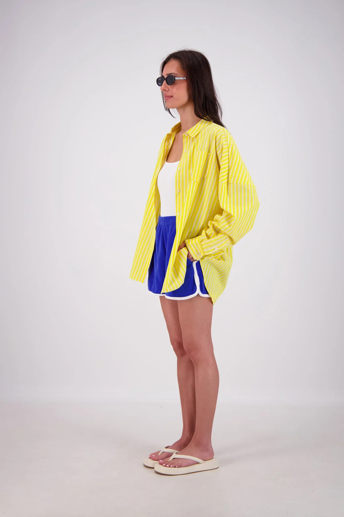JASMINE ALEXA Womens Mahalo Shirt in Yellow - Image 5