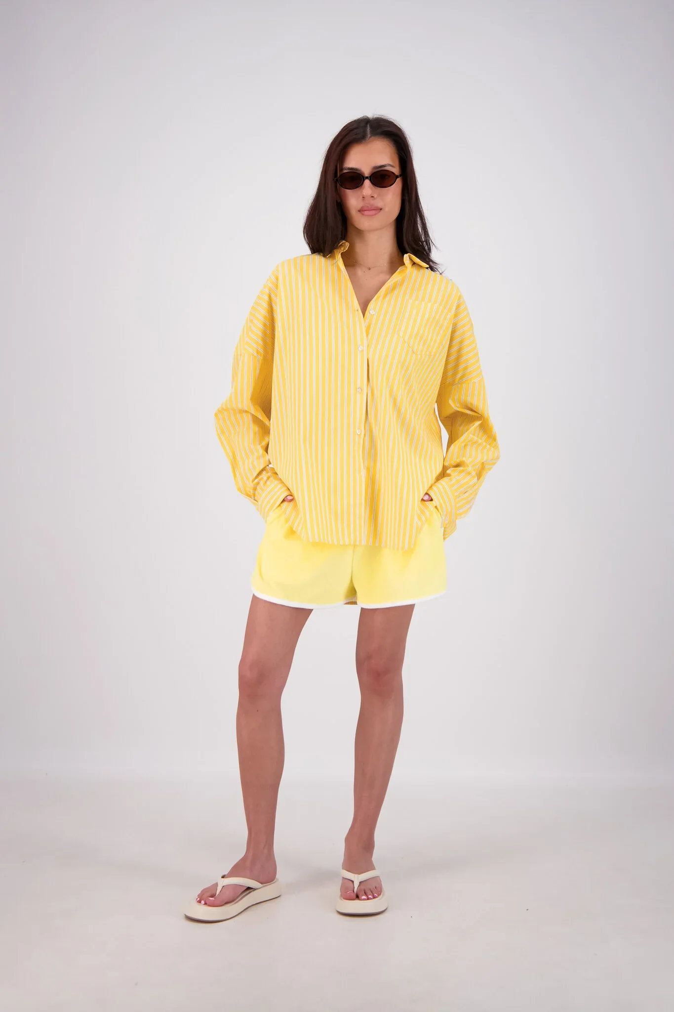JASMINE ALEXA Womens Mahalo Shirt in Yellow - Image 6