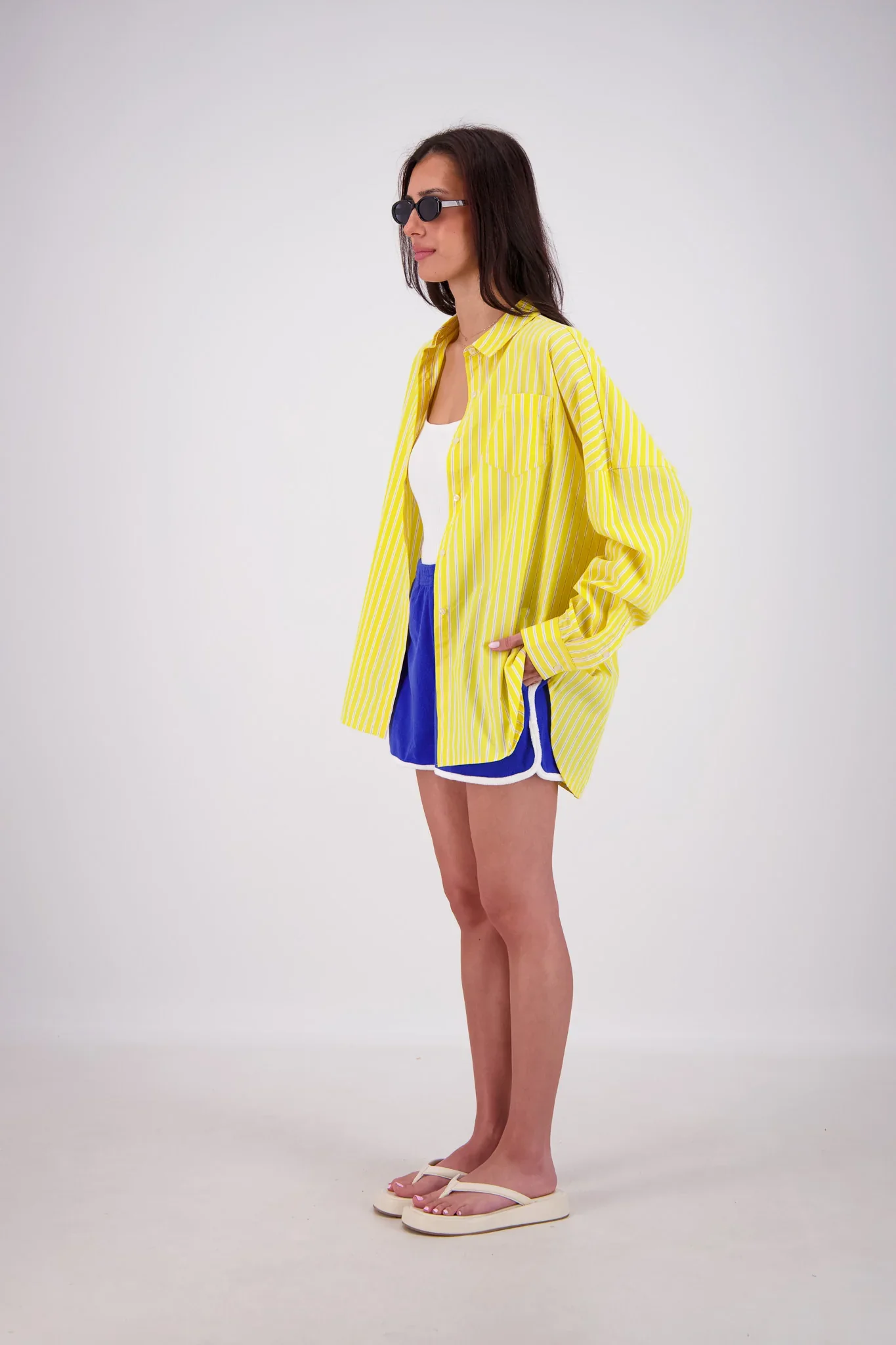 JASMINE ALEXA Womens Mahalo Shirt in Yellow - Image 7