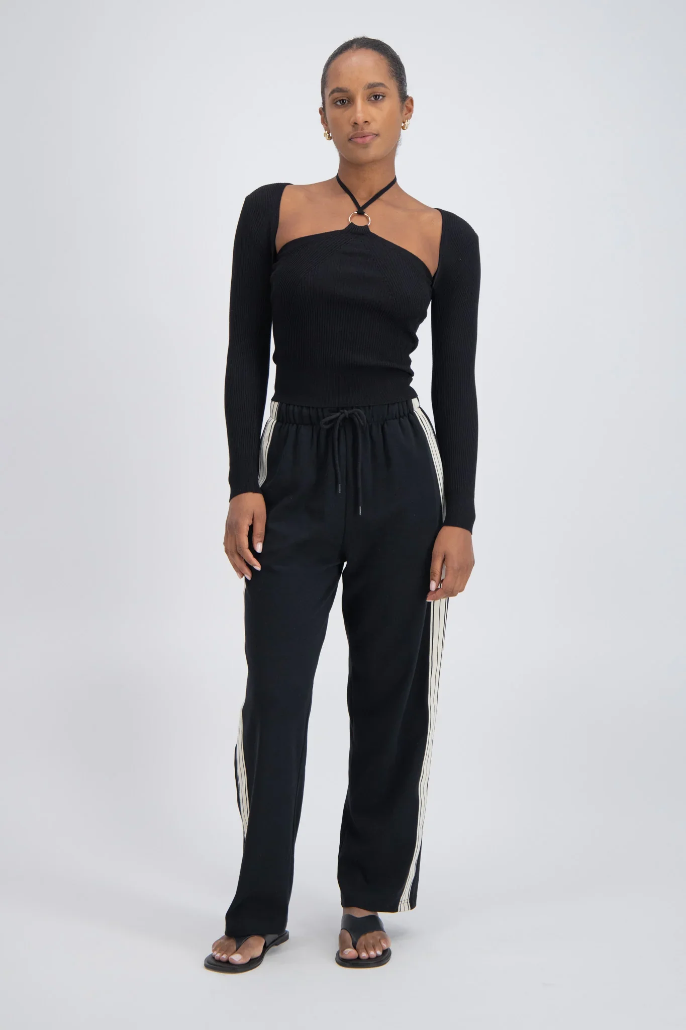 JASMINE ALEXA Womens Panarea Trackpant Black - Image 4