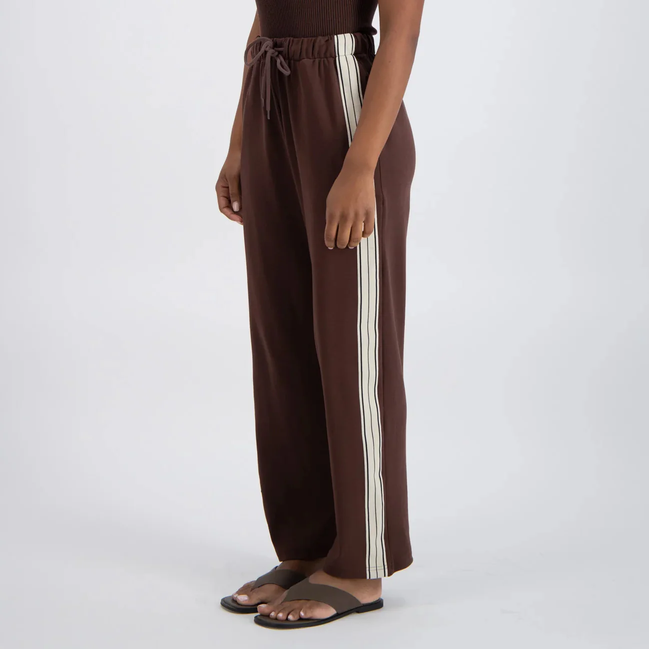 JASMINE ALEXA Womens Panarea Trackpant Brown - Image 4