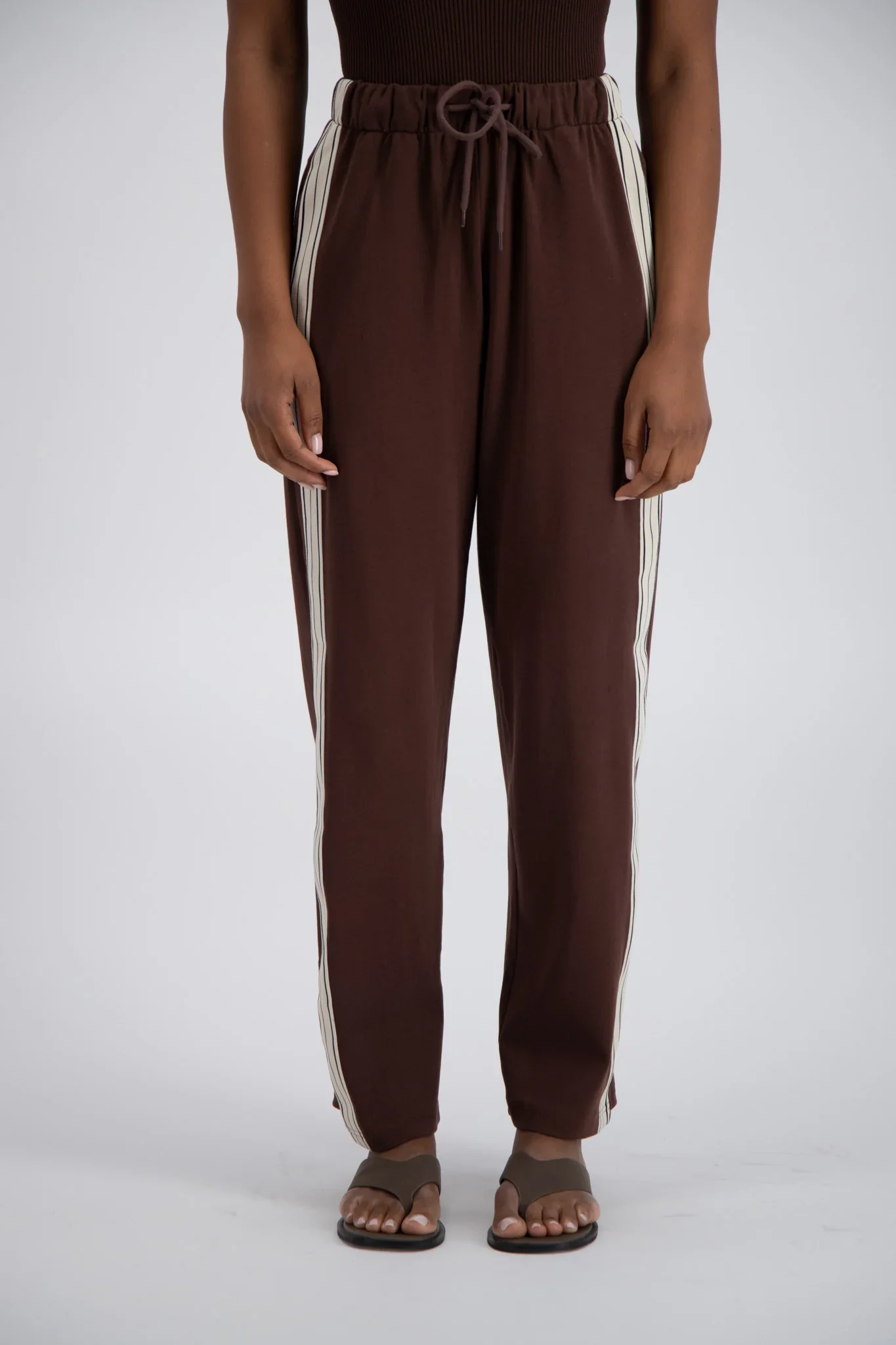 JASMINE ALEXA Womens Panarea Trackpant Brown - Image 7
