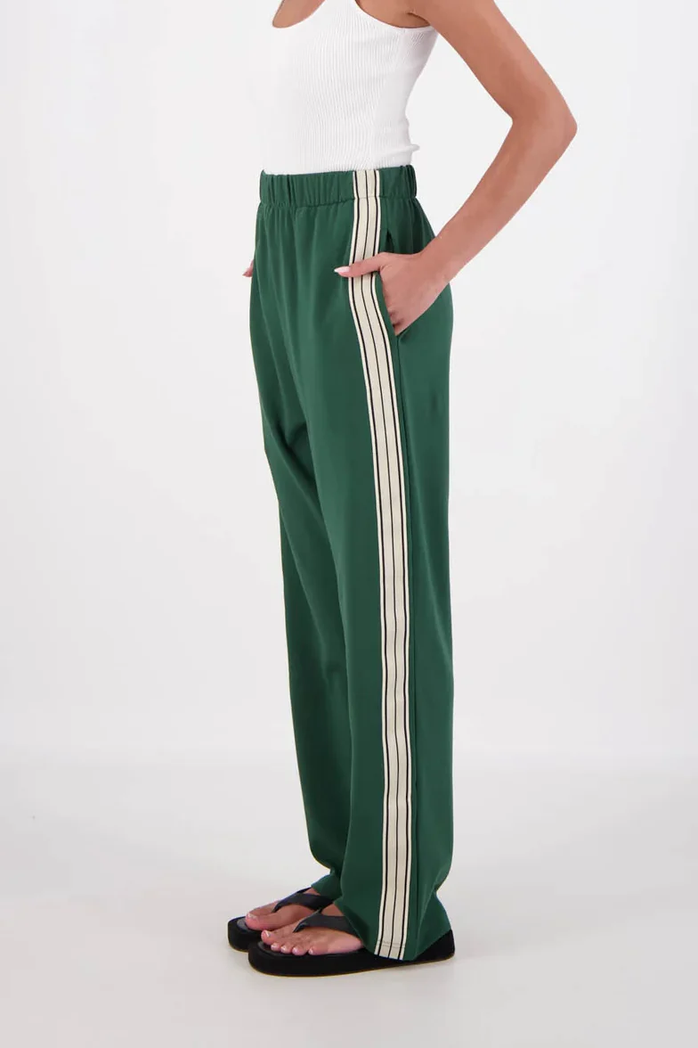 JASMINE ALEXA Womens Panarea Trackpants Forest Green - Image 12