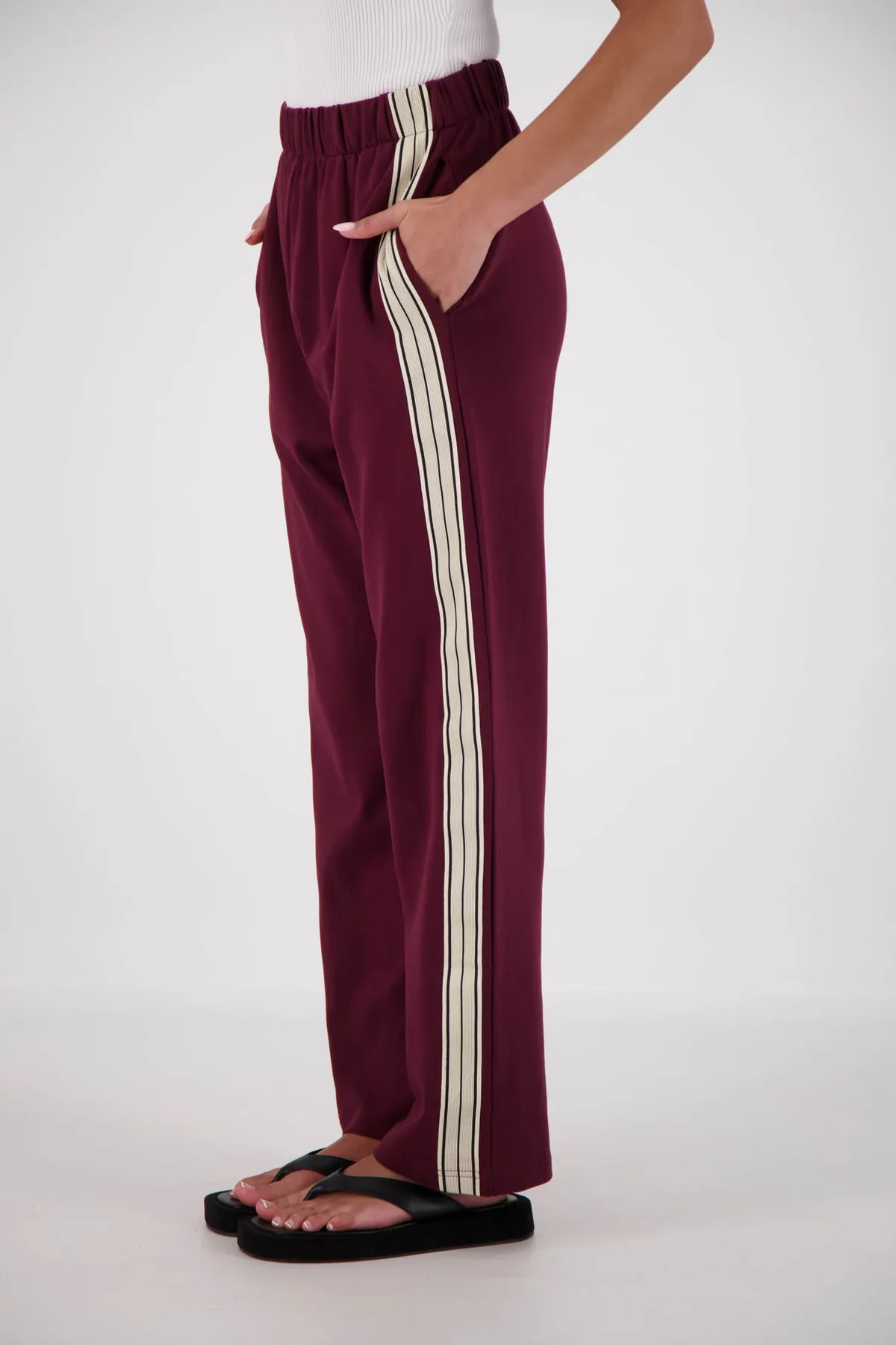 JASMINE ALEXA Womens Panarea Trackpants Plum - Image 11
