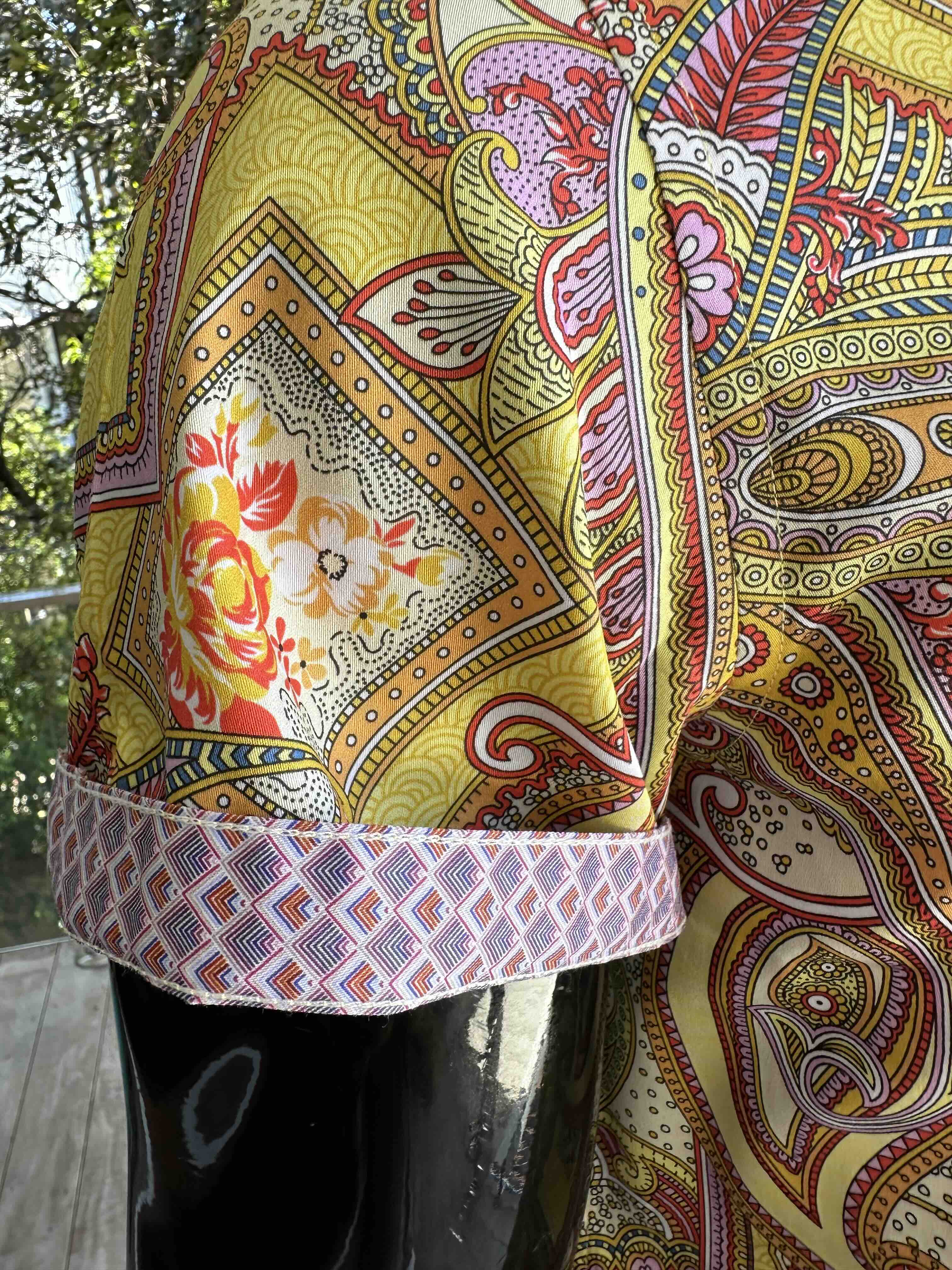 JOHN LENNON Mens Bath Short Sleeve Paisley Shirt in Multi - Image 3