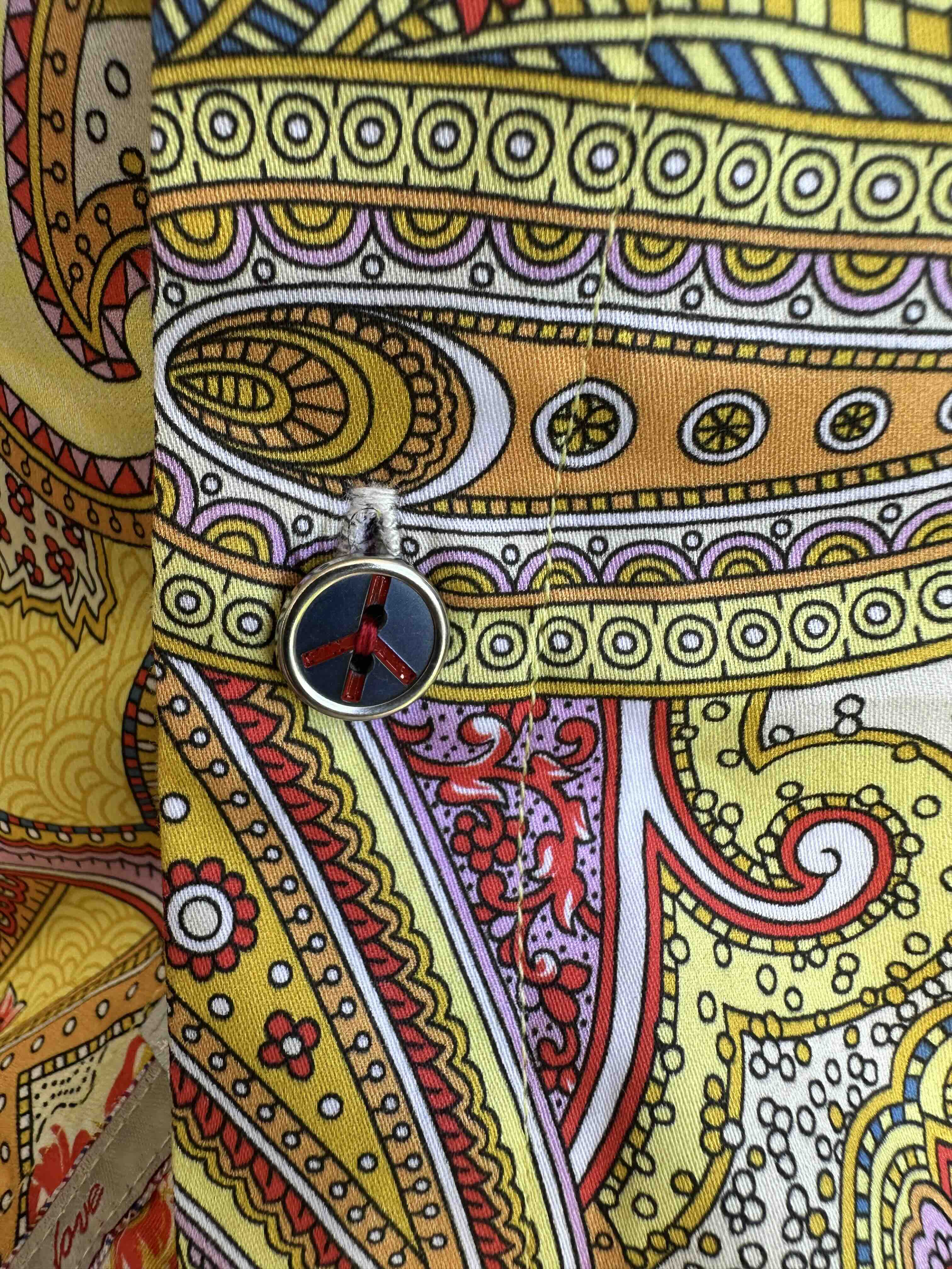 JOHN LENNON Mens Bath Short Sleeve Paisley Shirt in Multi - Image 6