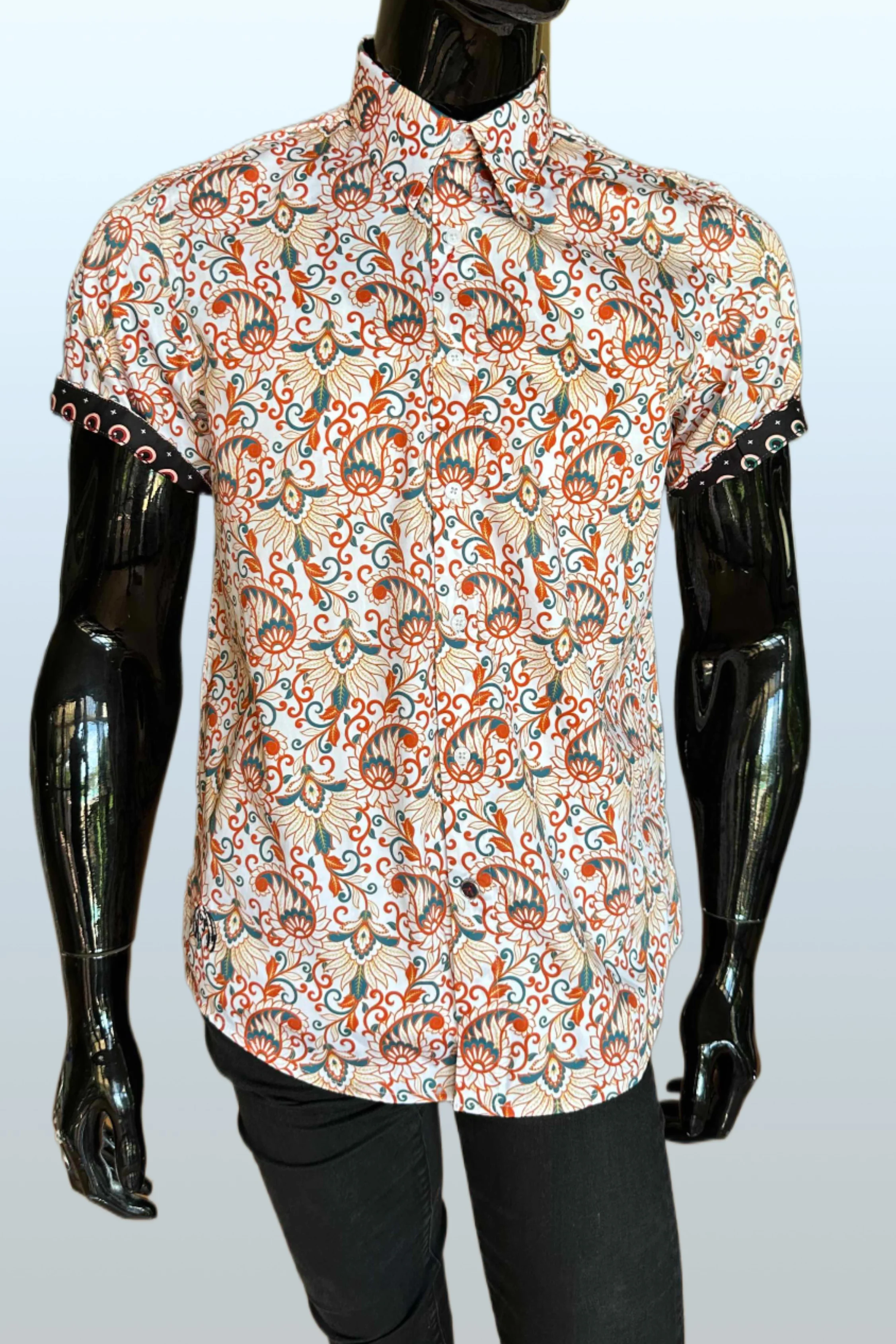 JOHN LENNON Mens Blackburn Short Sleeve Shirt - Khaki - Image 6