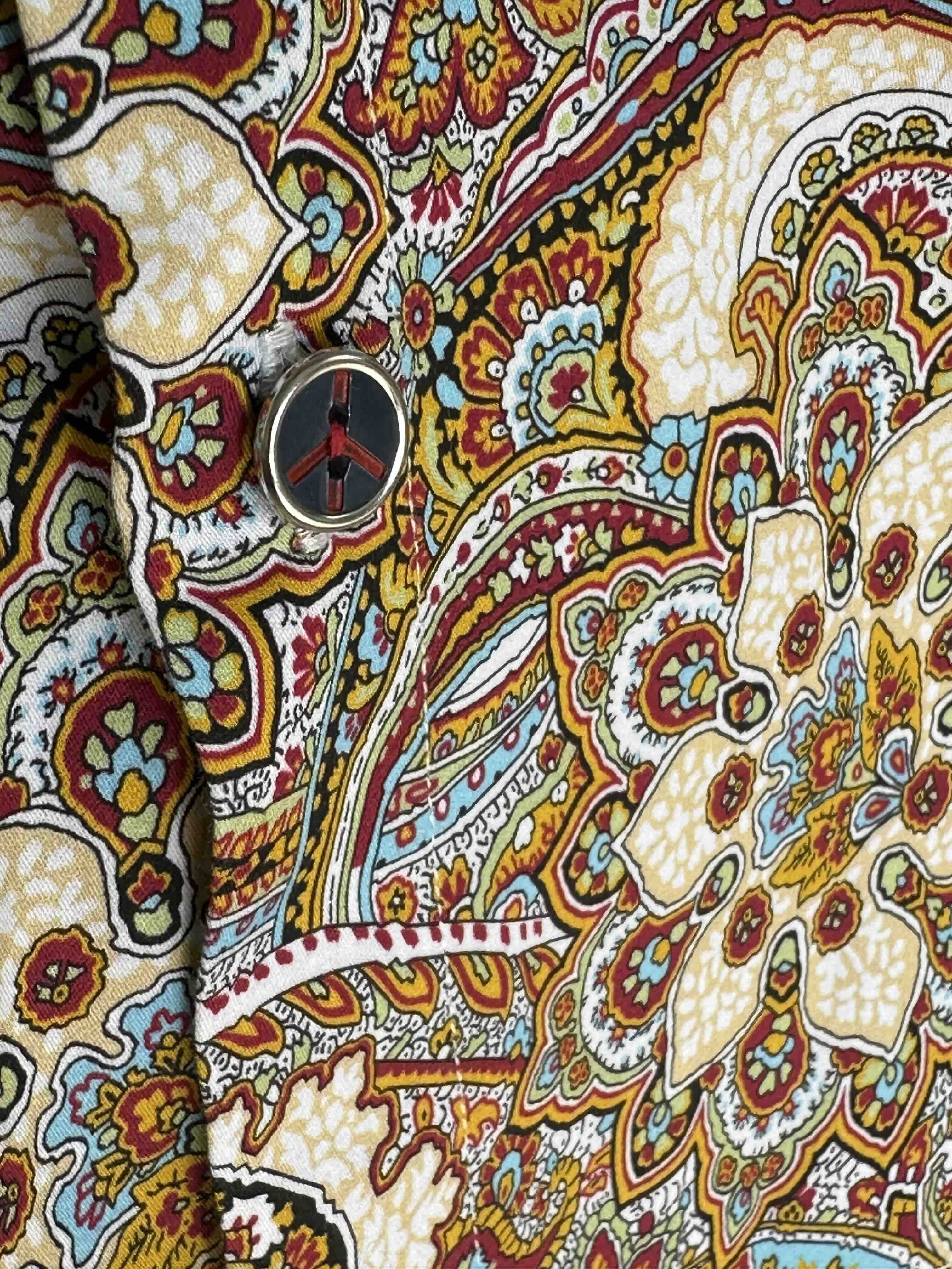JOHN LENNON Mens Blyth Long Sleeve Paisley Shirt - Multi - Image 11