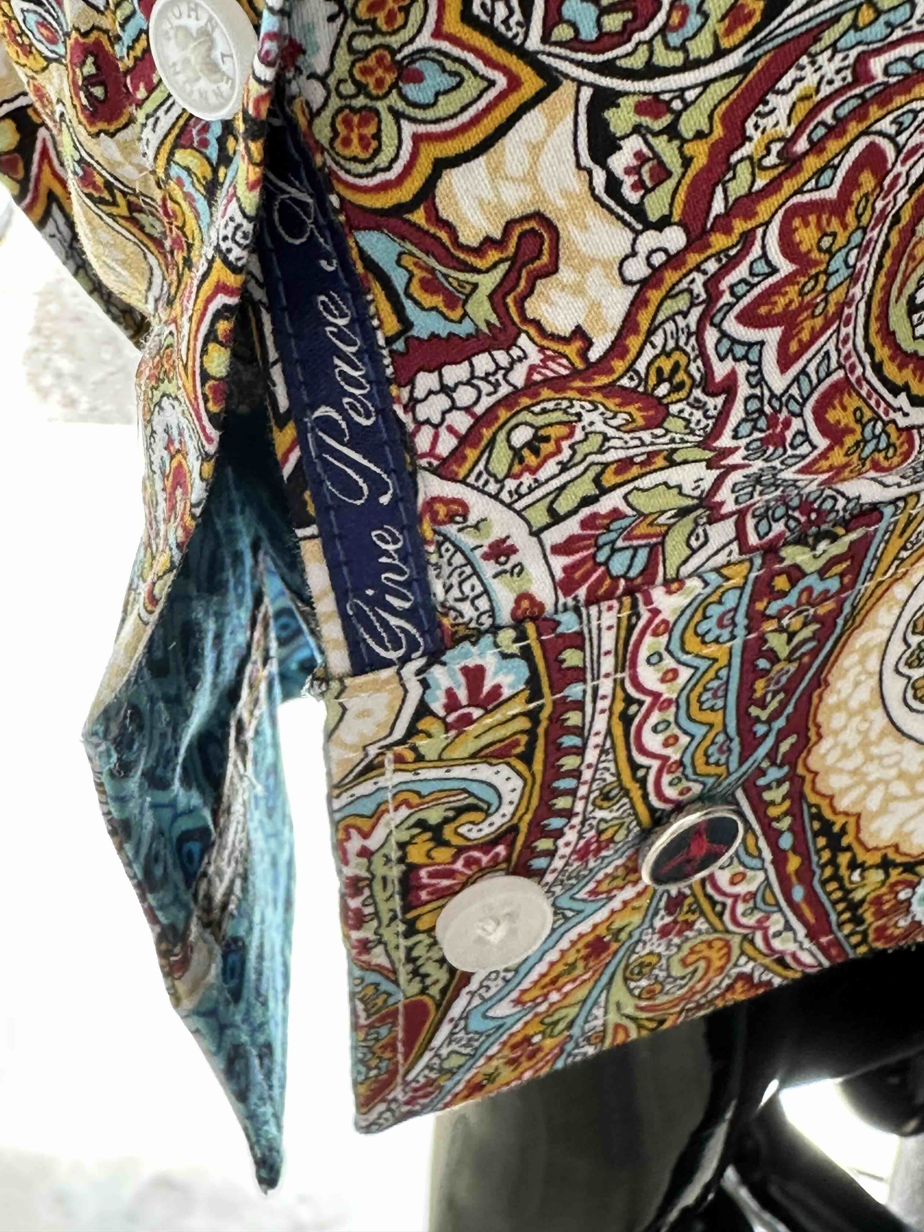 JOHN LENNON Mens Blyth Long Sleeve Paisley Shirt - Multi - Image 13