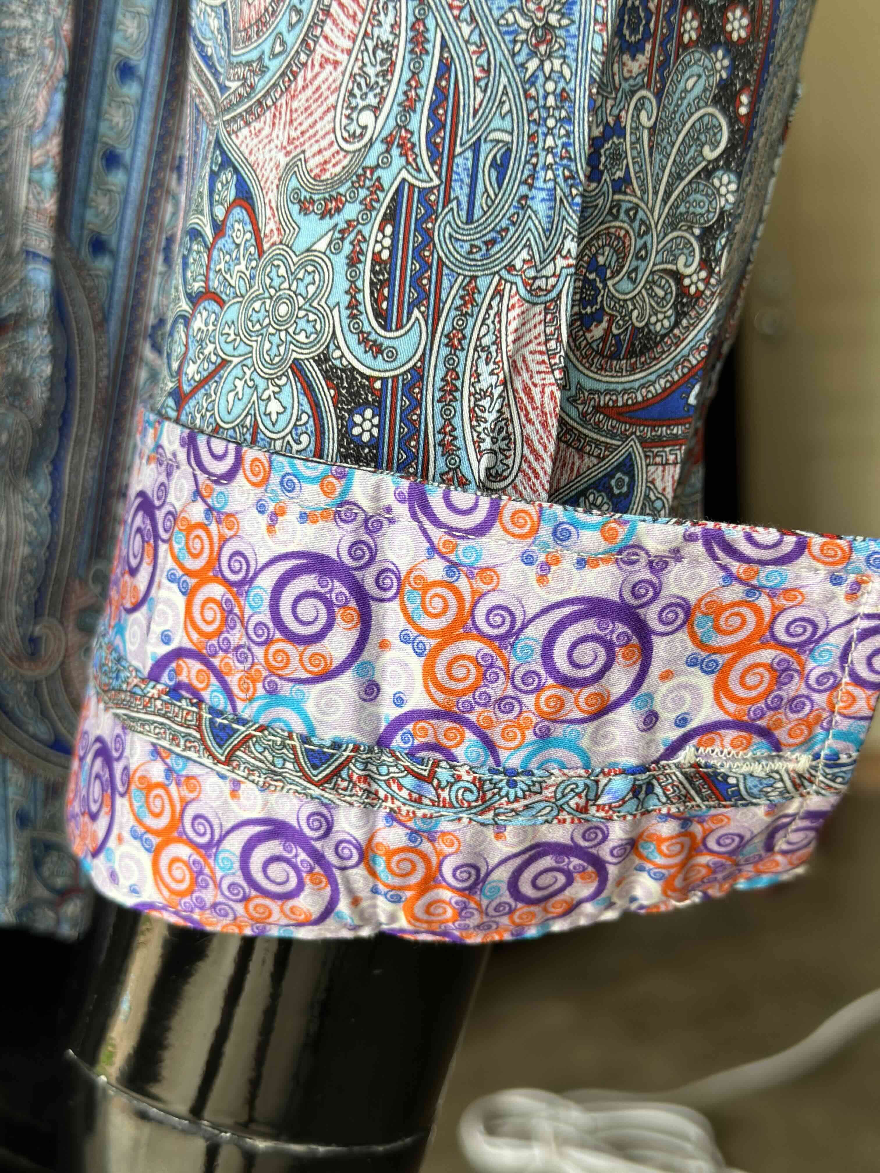 JOHN LENNON Mens Boston Long Sleeve Paisley Shirt - Royal - Image 14