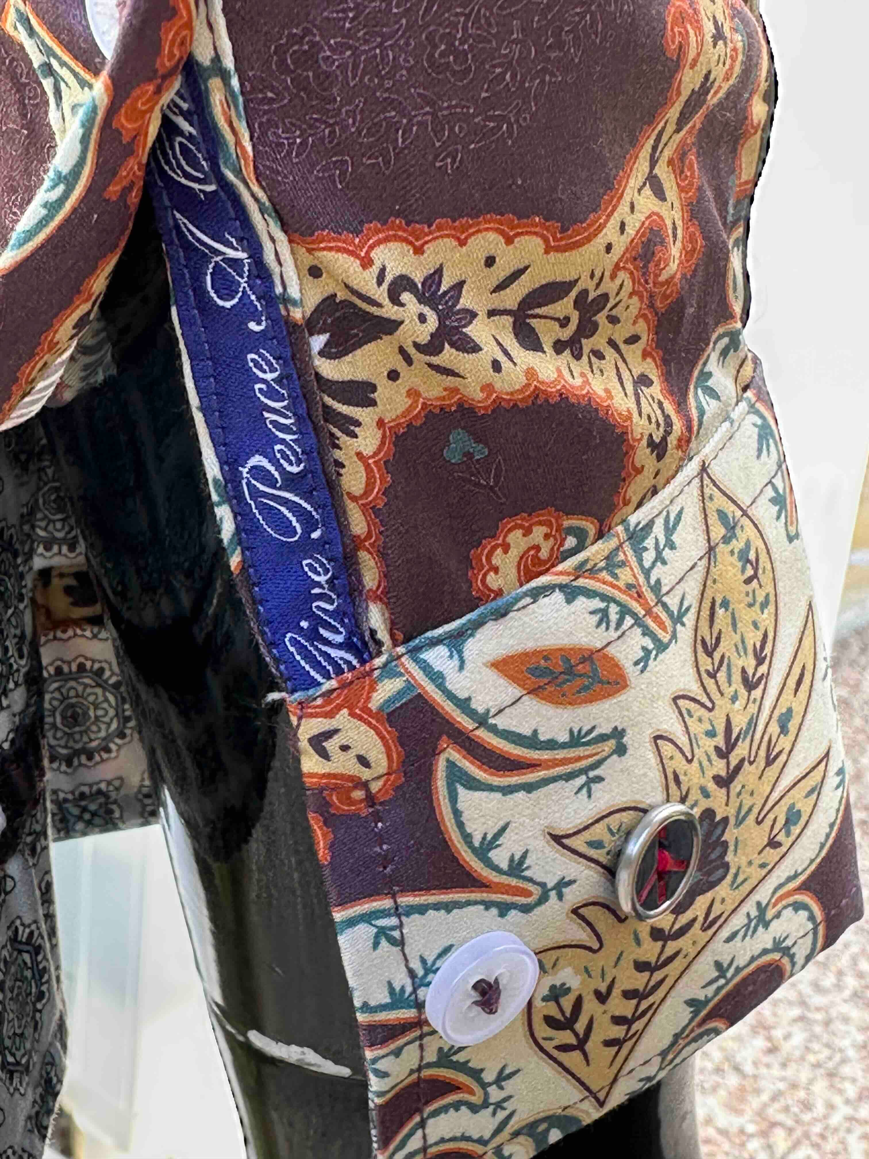JOHN LENNON Mens Bradbury Long Sleeve Paisley Shirt - Plum - Image 12