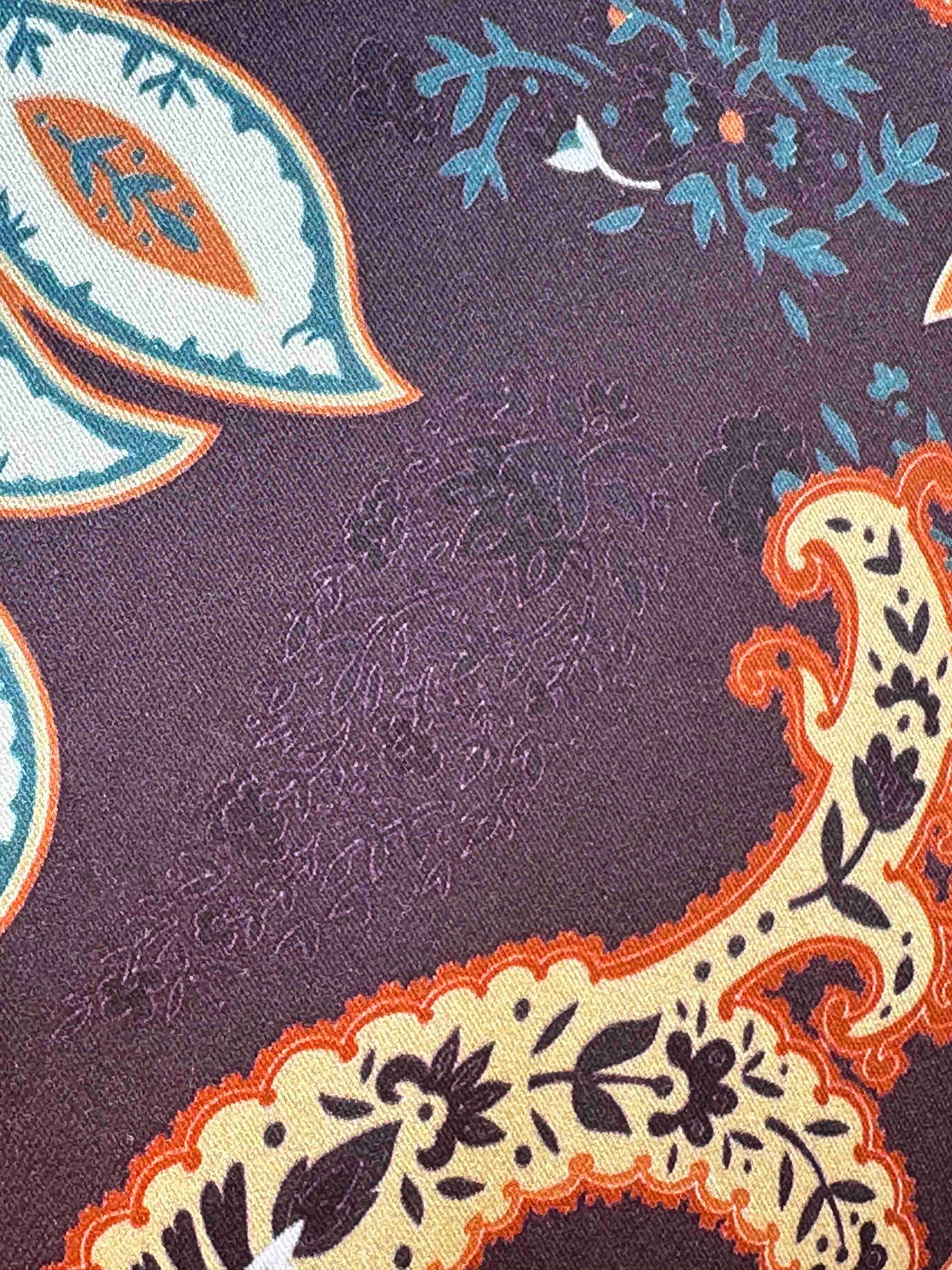 JOHN LENNON Mens Bradbury Long Sleeve Paisley Shirt - Plum - Image 7