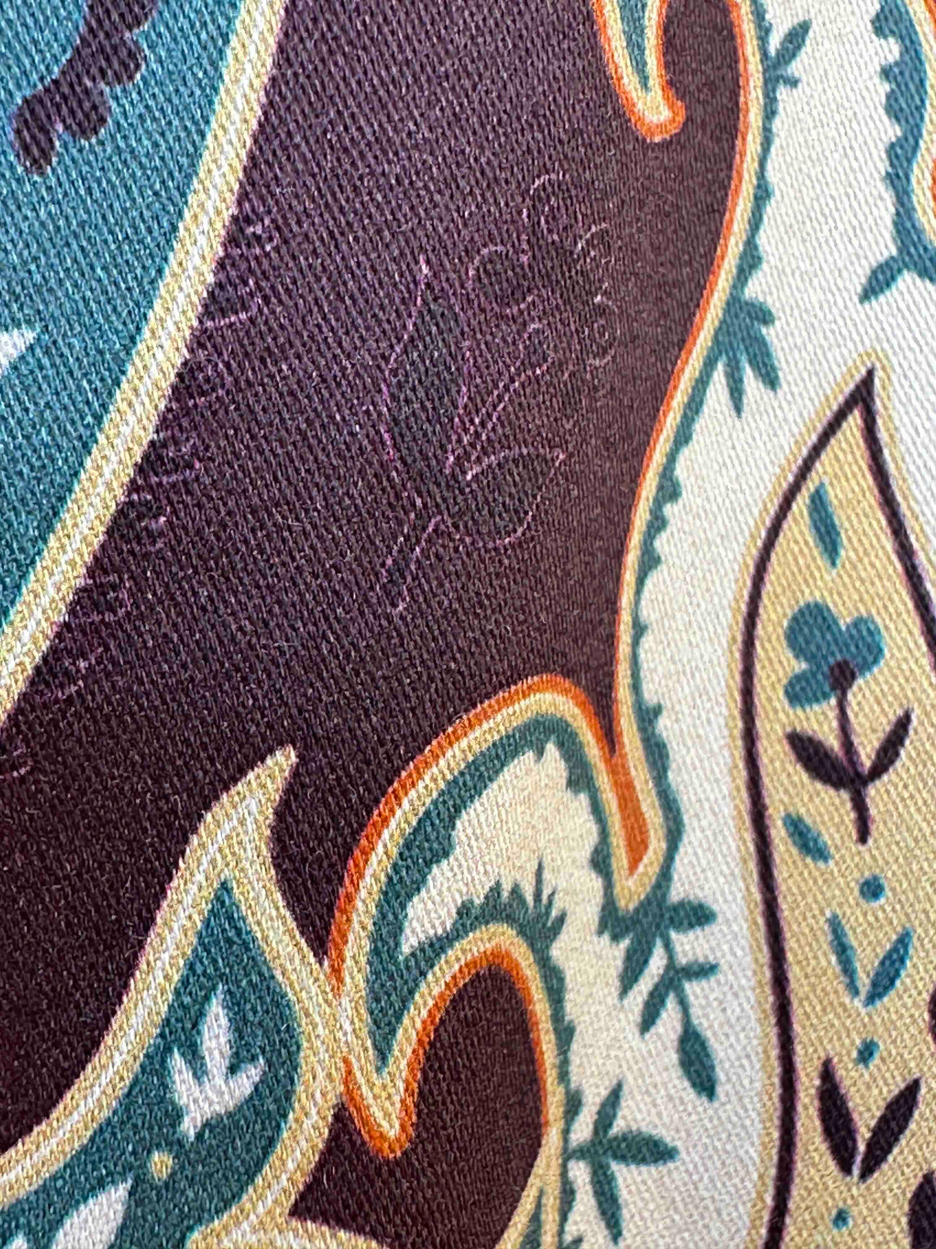 JOHN LENNON Mens Bradbury Long Sleeve Paisley Shirt - Plum - Image 8
