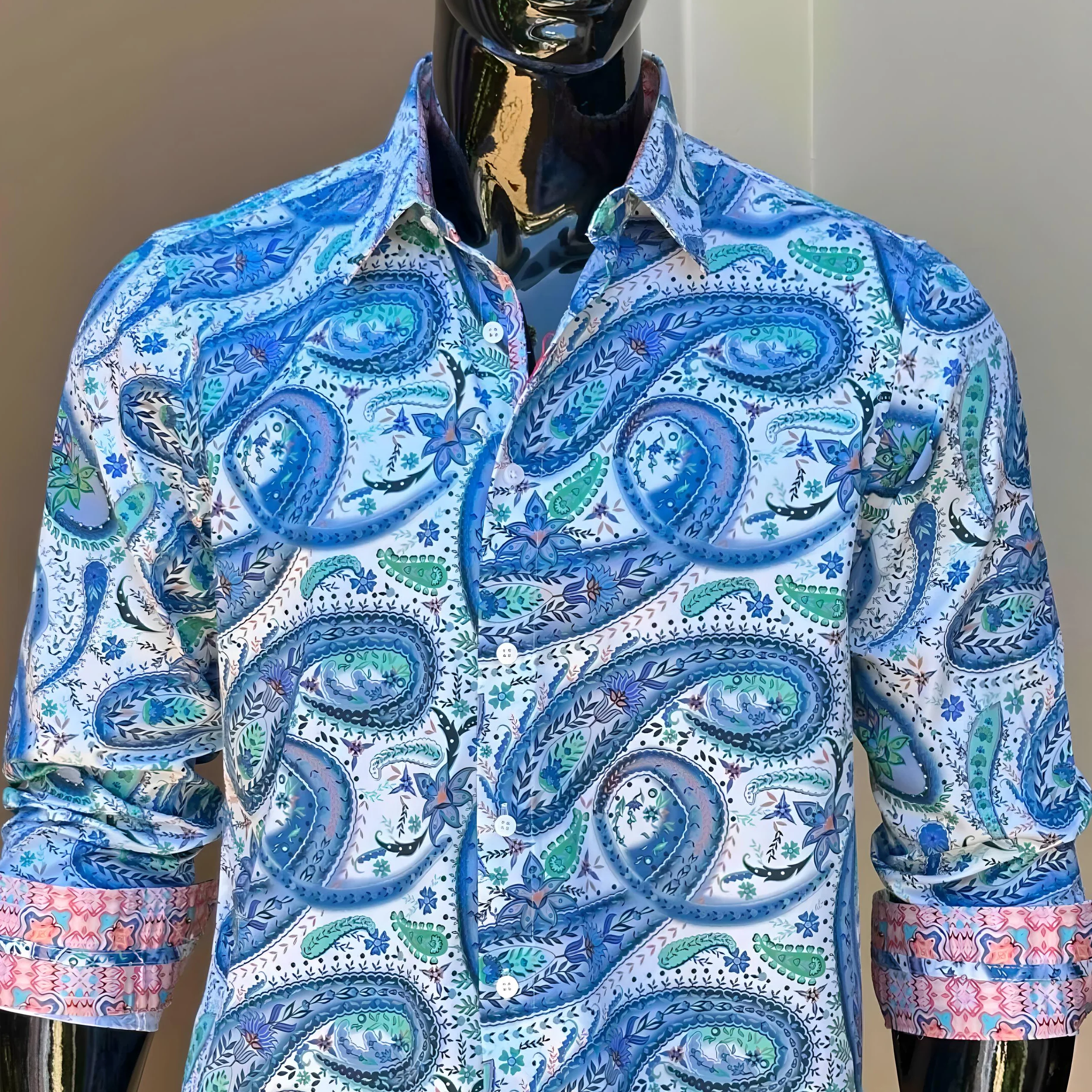 JOHN LENNON Mens Brakley Long Sleeve Shirt - White - Image 5