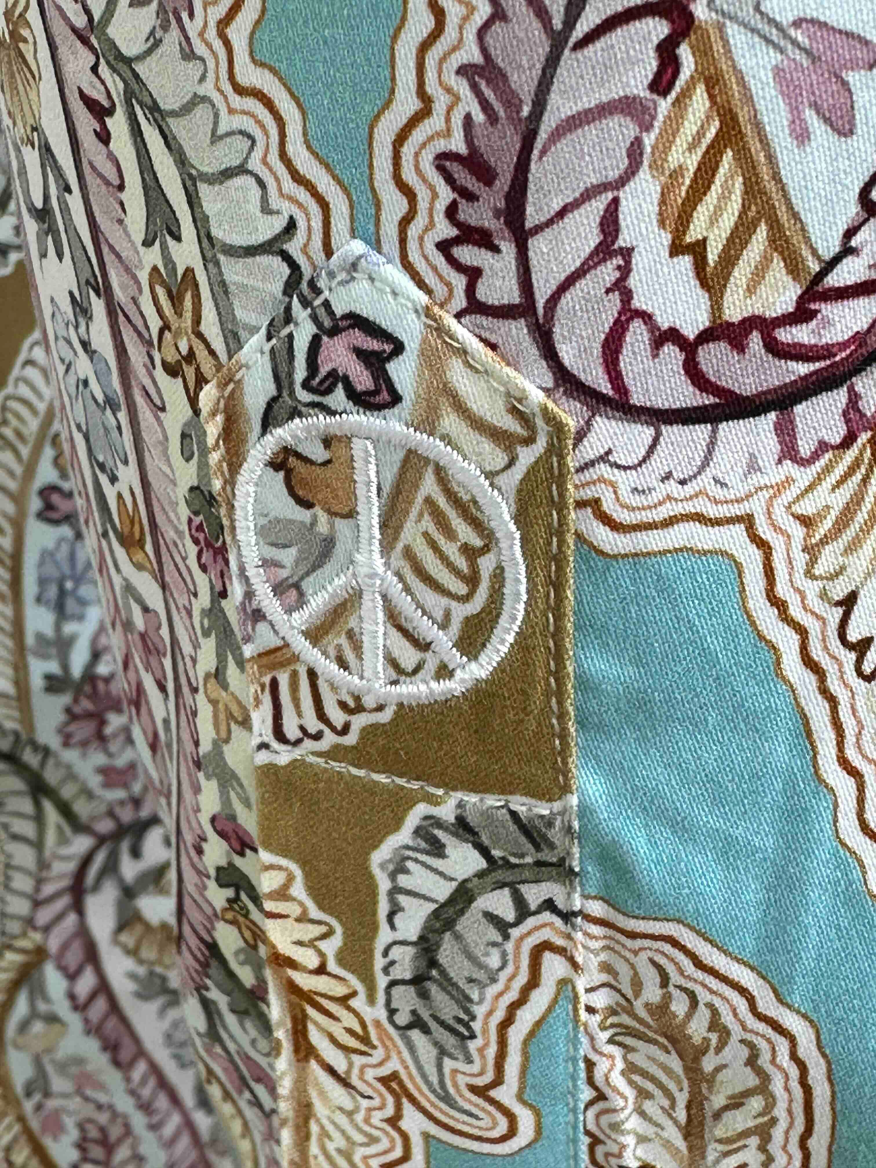 JOHN LENNON Mens Bramhall Long Sleeve Paisley Shirt - Teal - Image 6