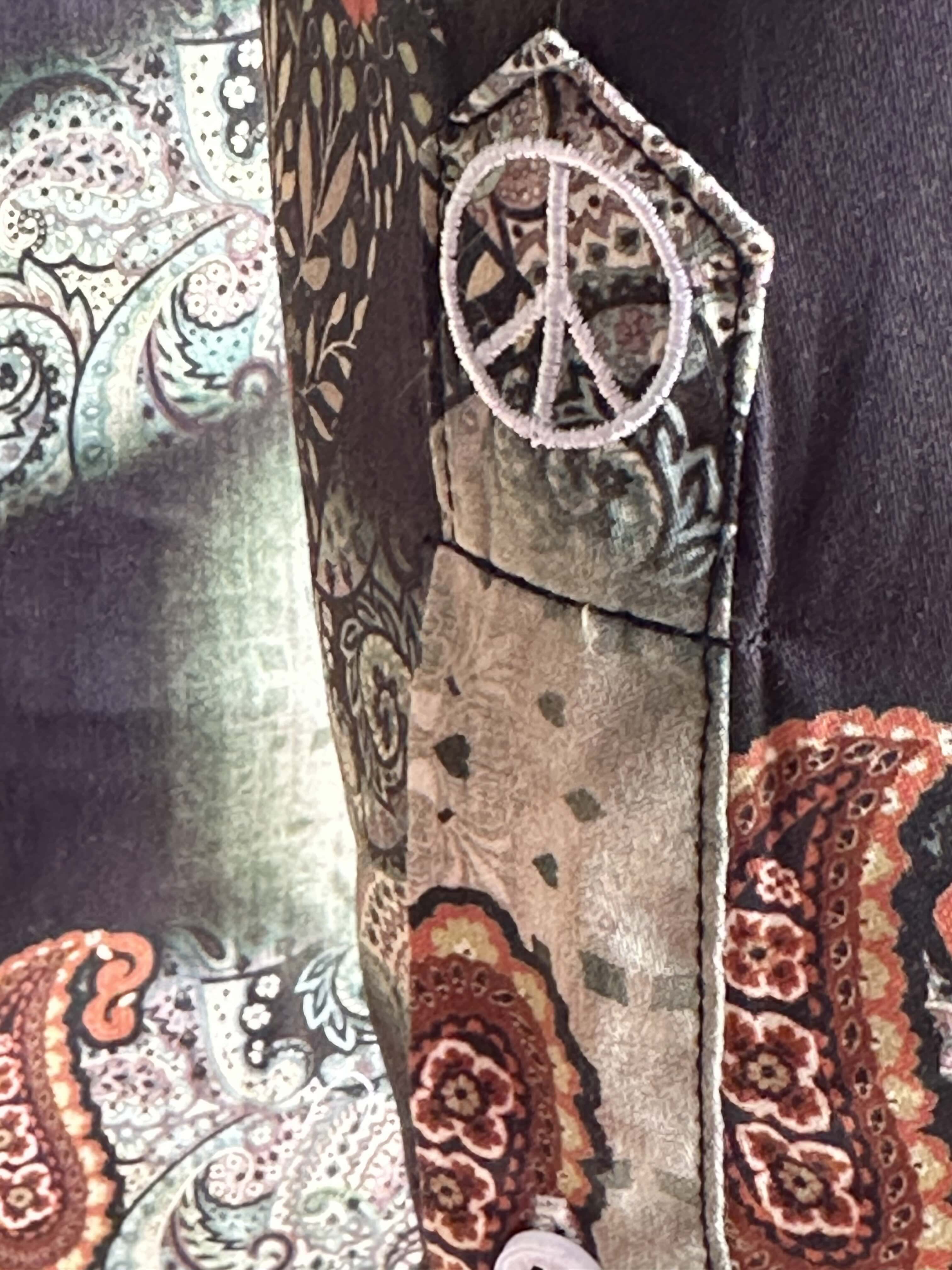 JOHN LENNON Mens Colchester Paisley Long Sleeve Shirt - Black - Image 10