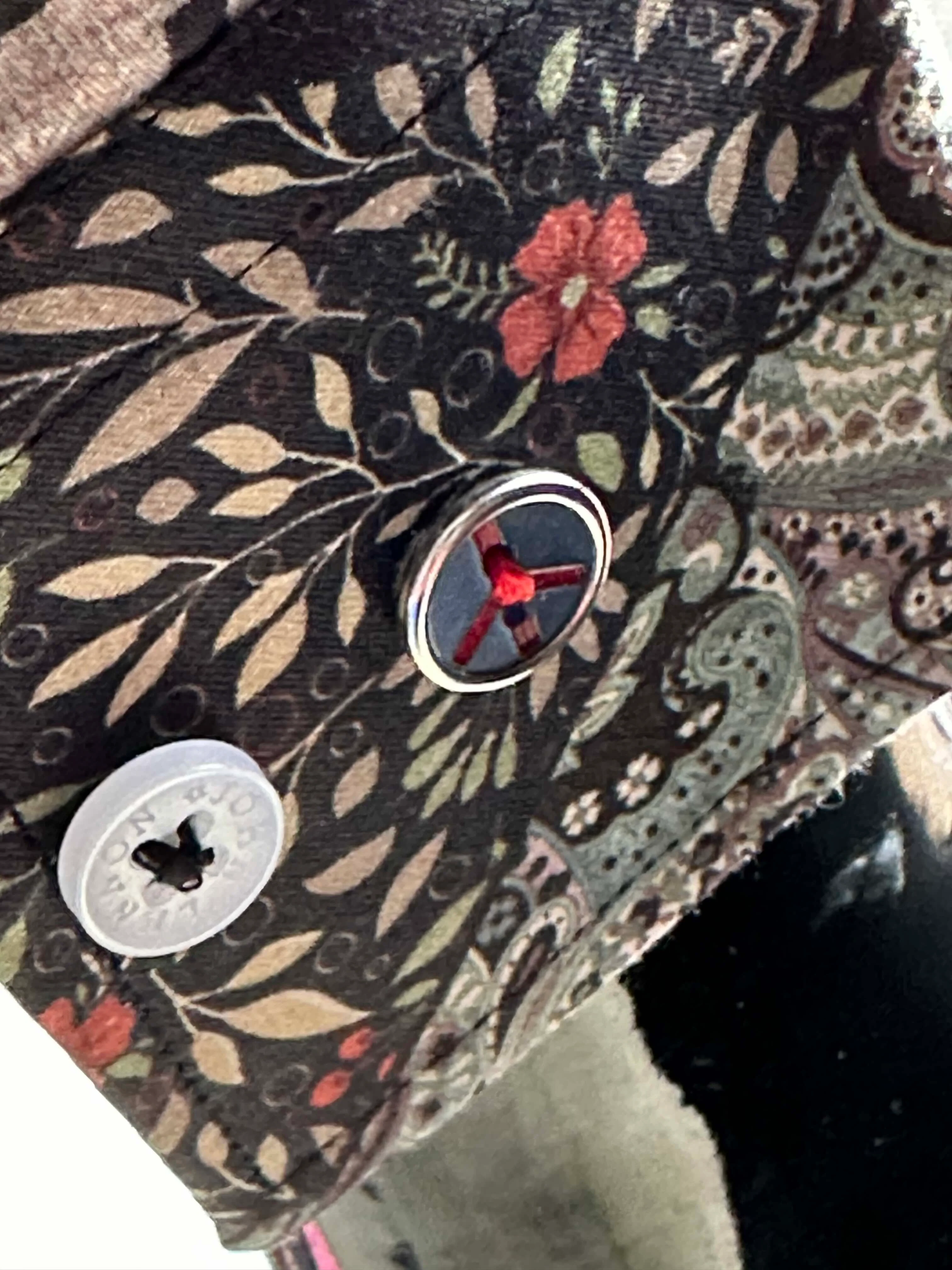 JOHN LENNON Mens Colchester Paisley Long Sleeve Shirt - Black - Image 12