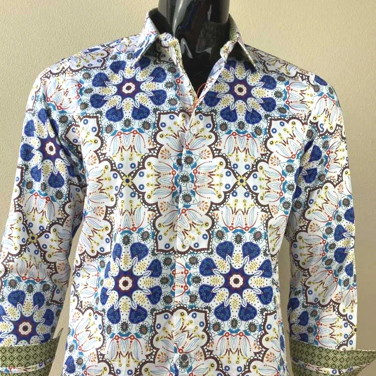 JOHN LENNON Mens Coventry Long Sleeve Shirt - Multi - Image 7