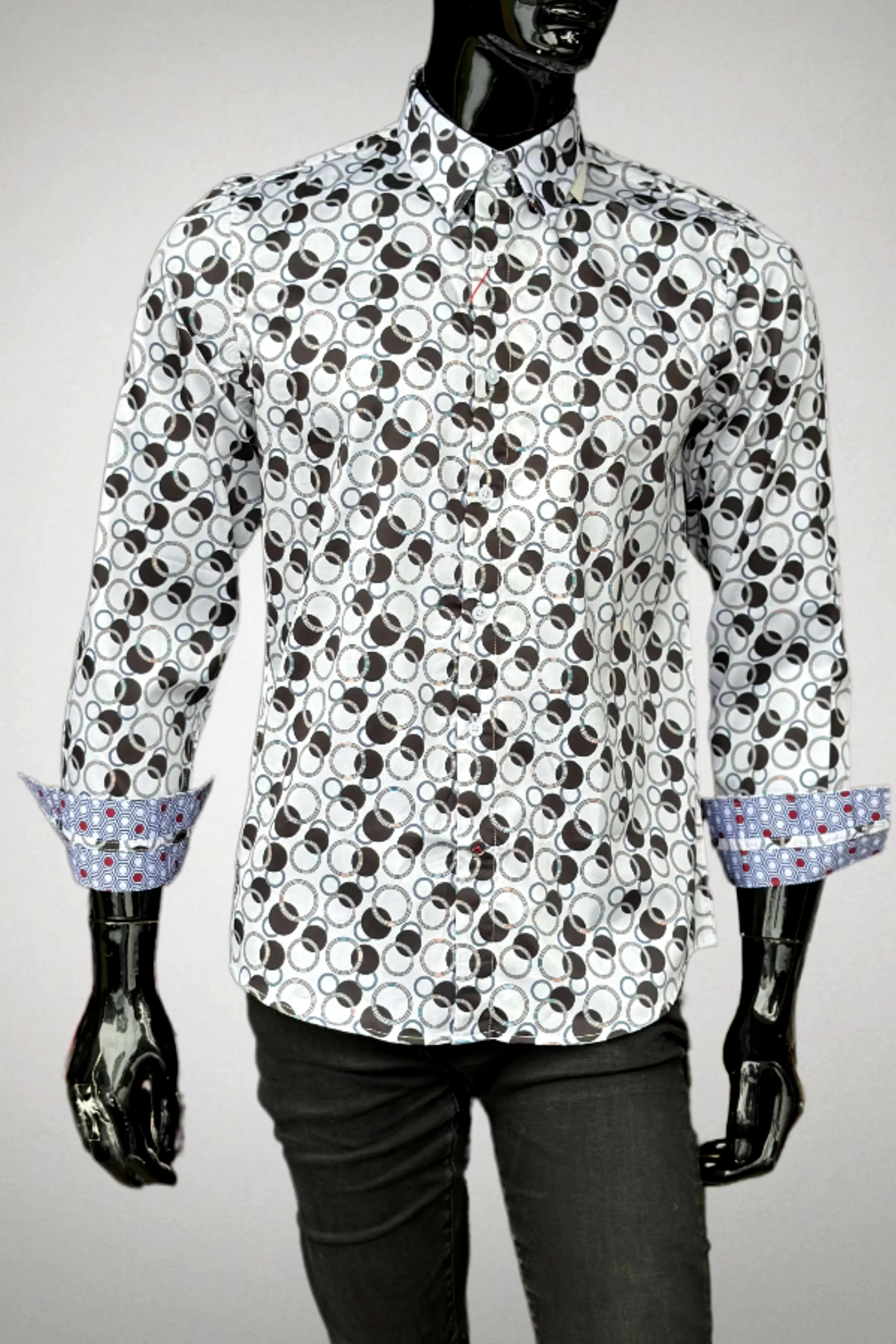 JOHN LENNON Mens Crewe Long Sleeve Shirt - White - Image 2