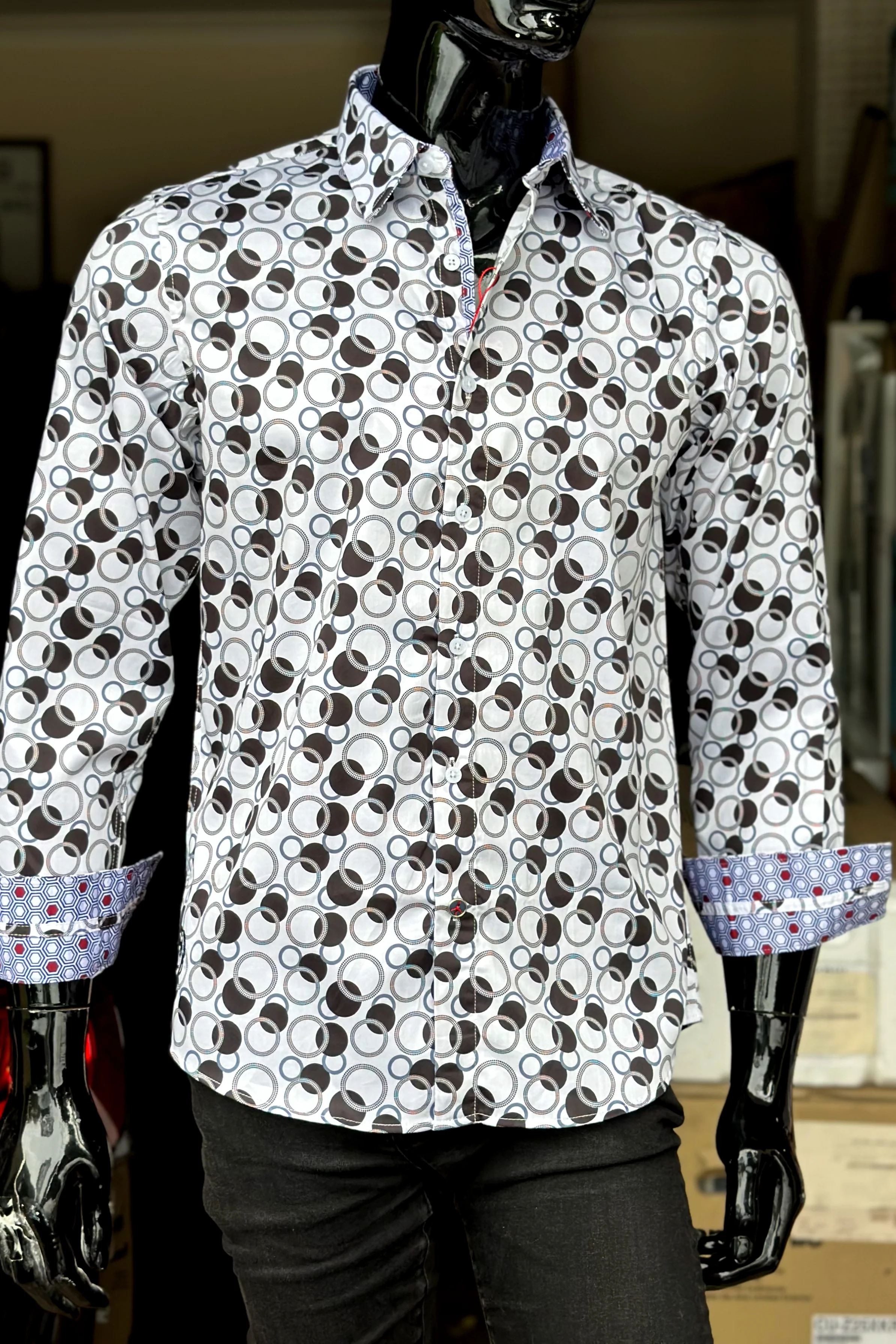 JOHN LENNON Mens Crewe Long Sleeve Shirt - White - Image 4