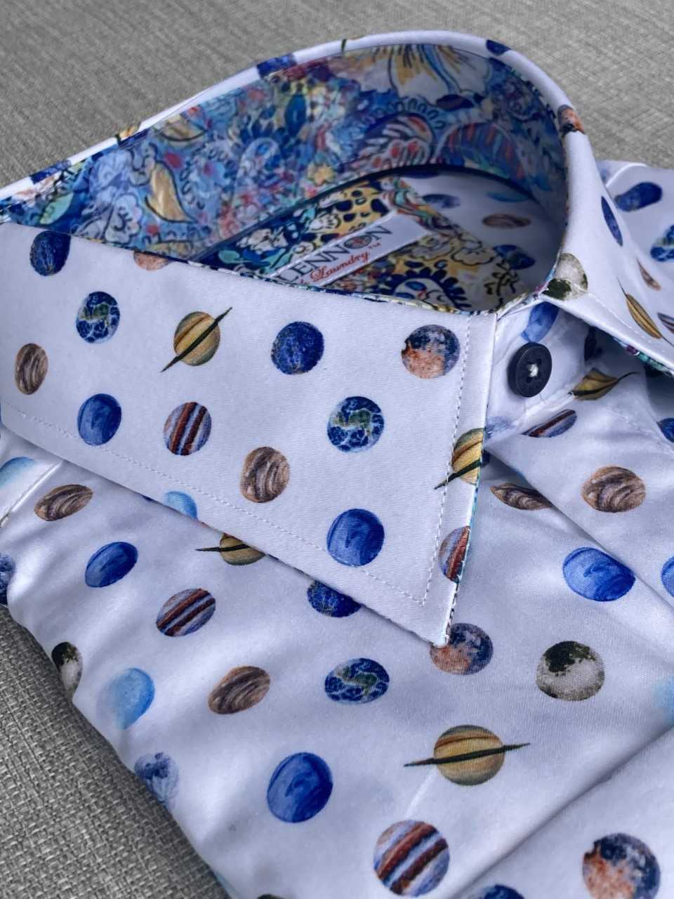 JOHN LENNON Mens Filton Shirt - White - Image 7