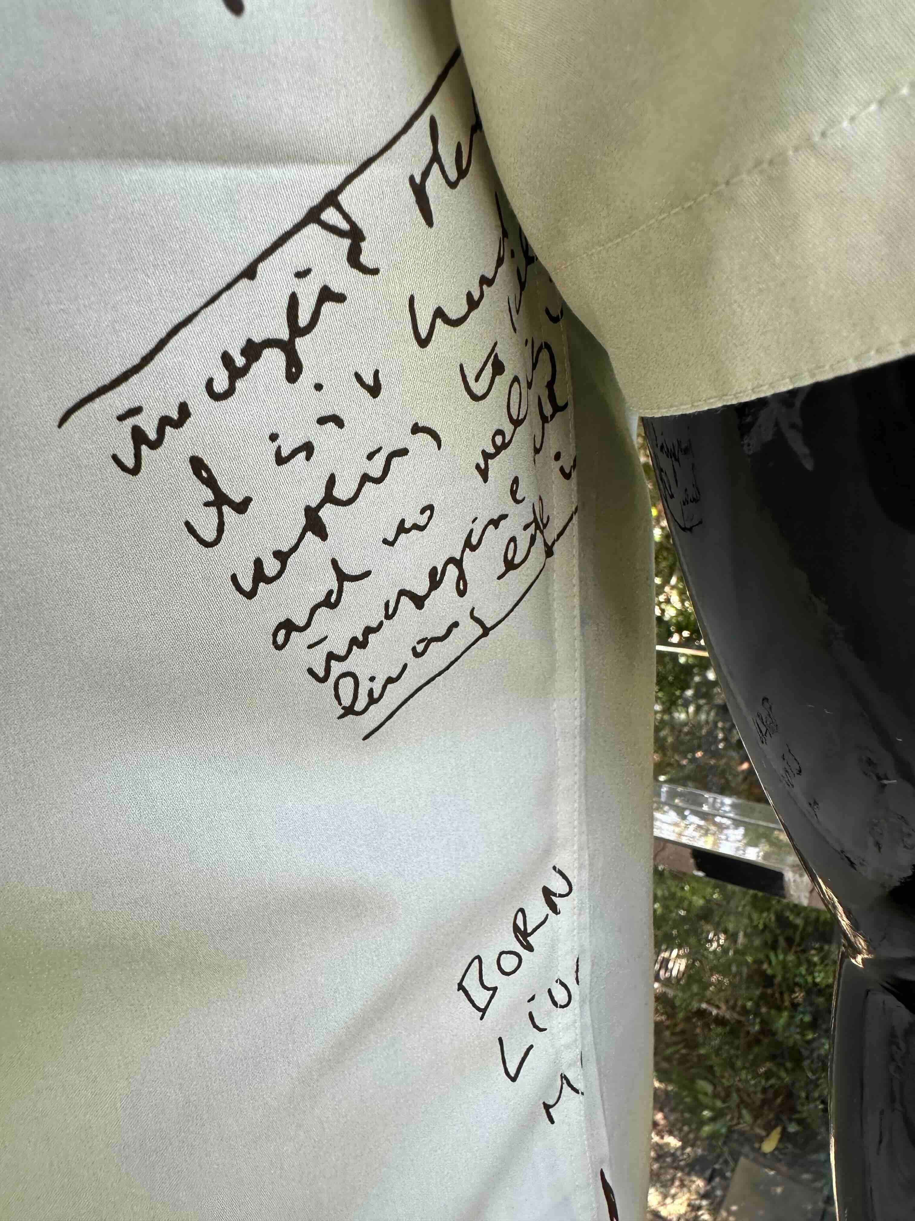 JOHN LENNON Mens Four Lanes Short Sleeve Shirt in Khaki - Image 13