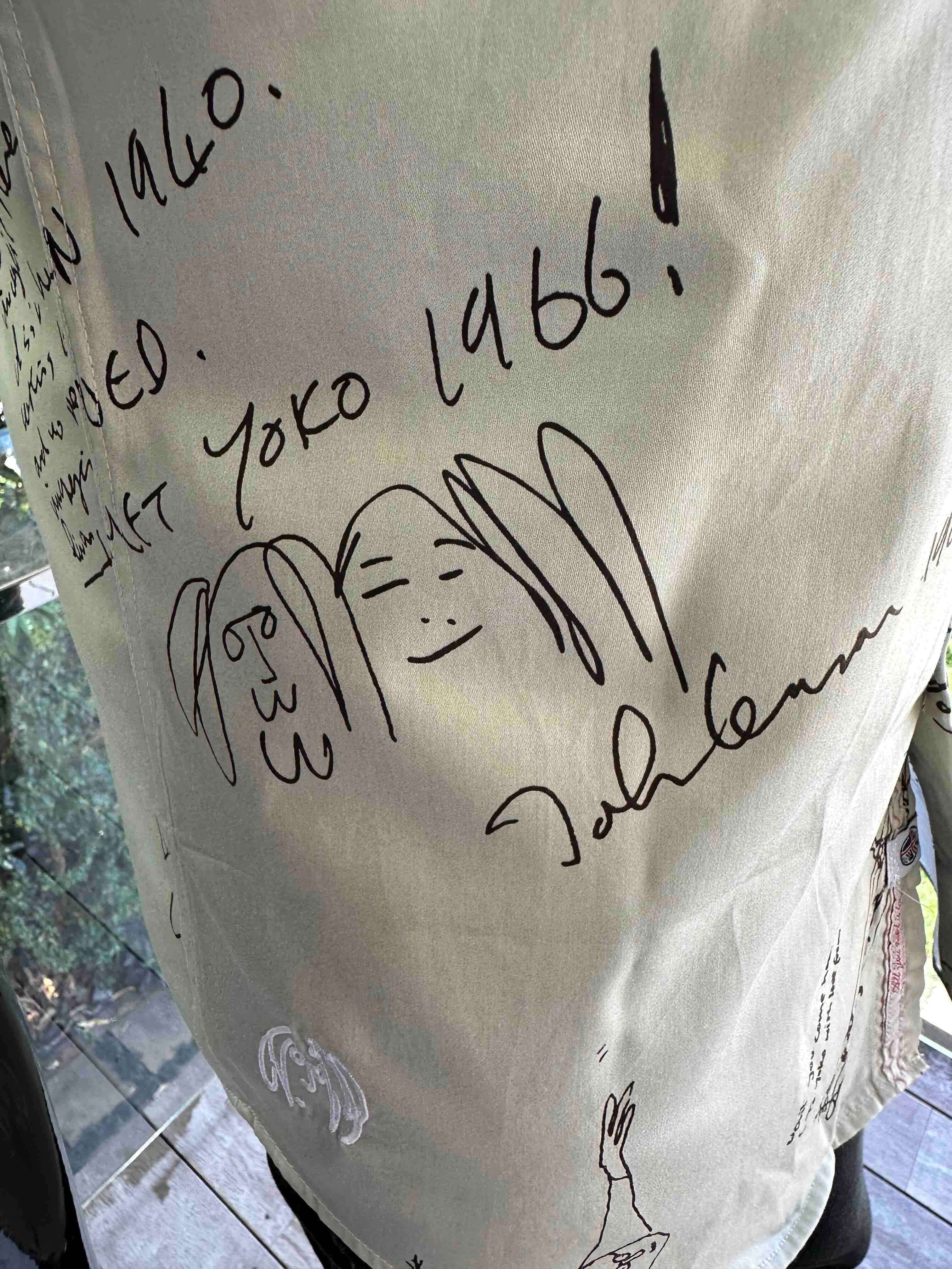 JOHN LENNON Mens Four Lanes Short Sleeve Shirt in Khaki - Image 15